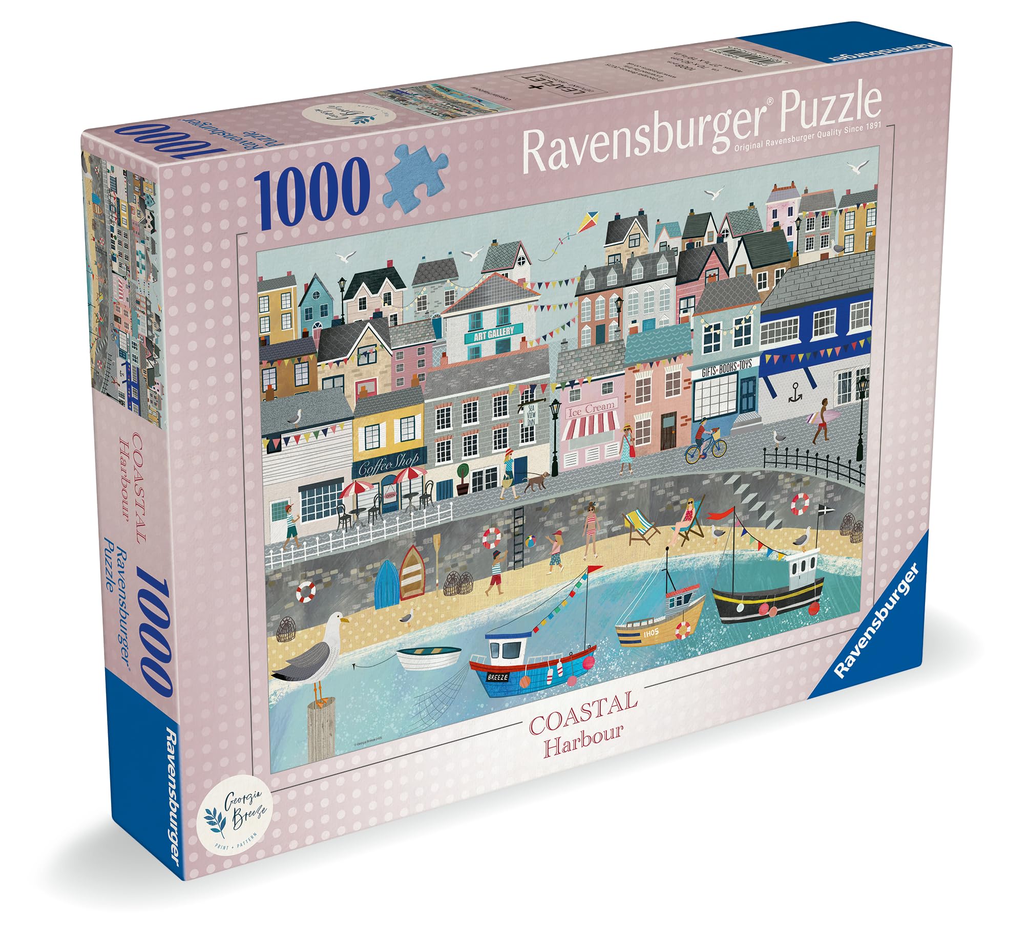 Ravensburger Coastal Harbour Jigsaw Puzzle - 1000 Pieces | 70 x 50 cm 2