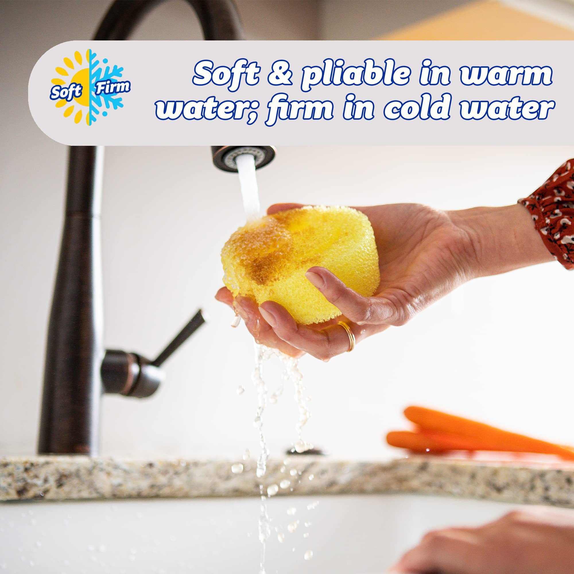 Scrub Daddy - Scrub Mommy 3 Pack Dual Sided Texture Changing Sponge Scrubber 10