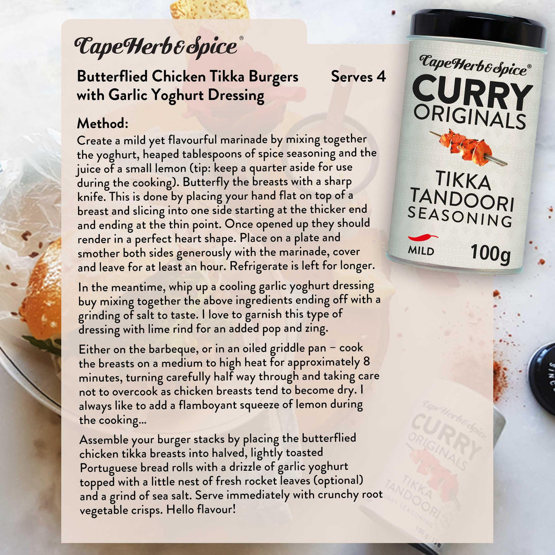 Cape Herb & Spice Curry Originals Tikka Tandoori Curry Seasoning Condiment