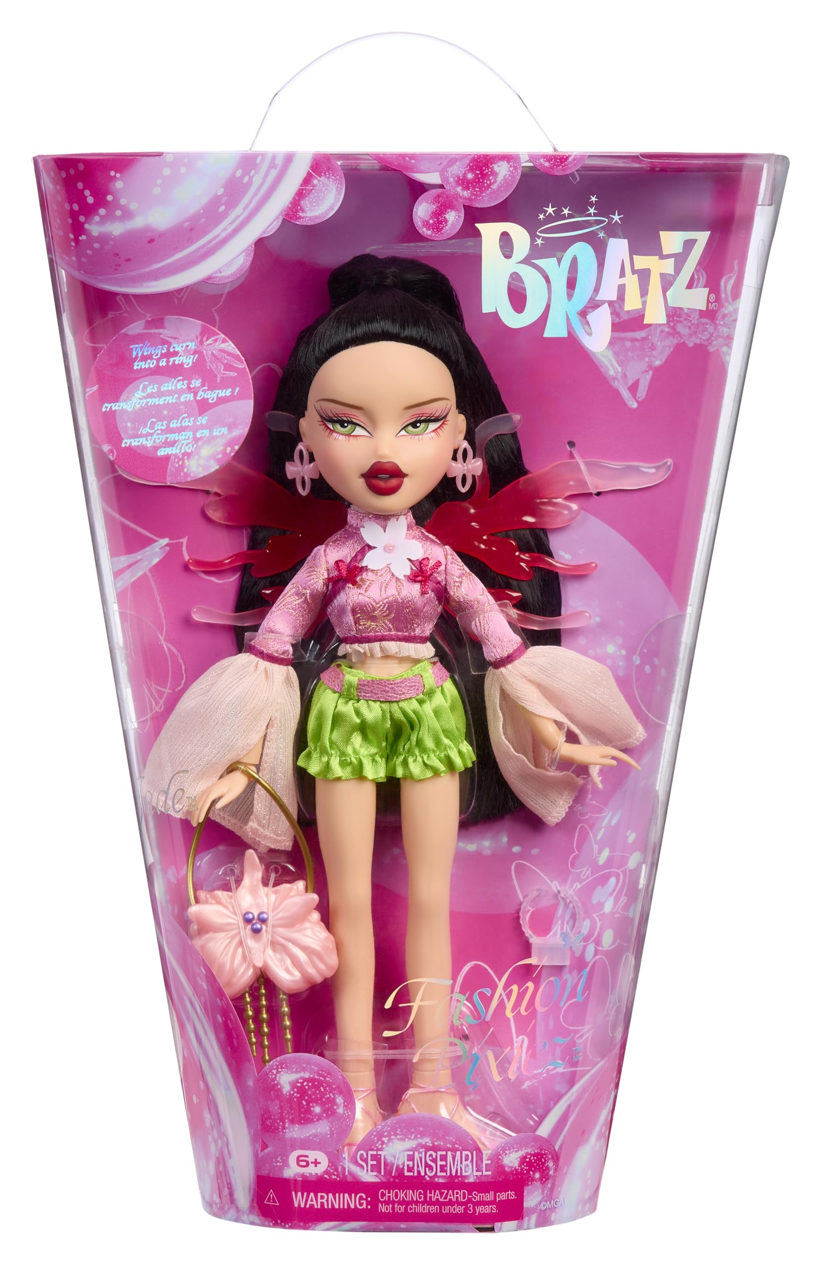 Bratz Fashion Pixiez Jade - Collectible Fantasy Doll with Real Fashions and Accessories 1