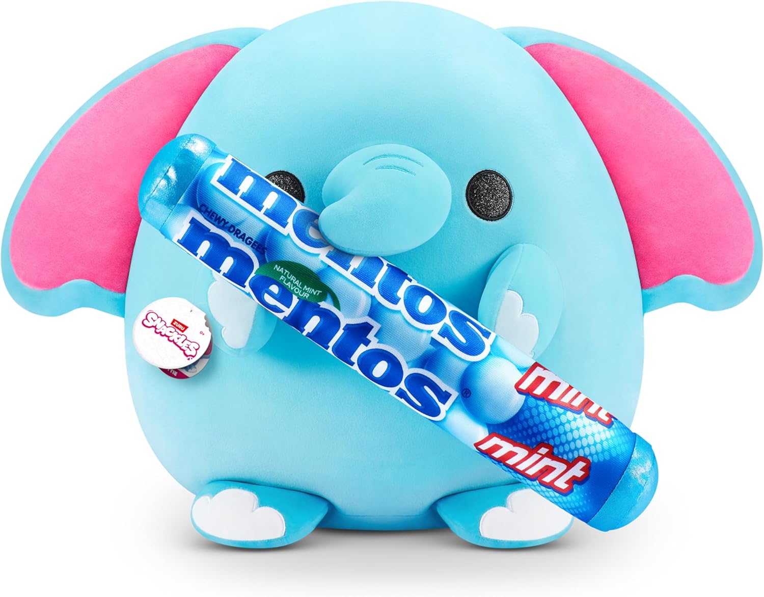 Snackles Super Sized 35 cm Elephant (Mentos) Plush - ZURU Cuddly Squishy Comfort Toy 1