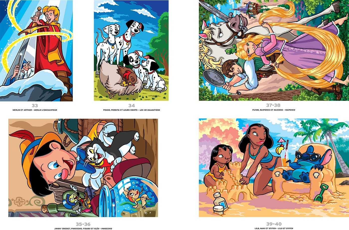 HACHETTE HEROES Mystery Colouring - Classics Vol 3: Reveal iconic Disney characters with colour codes | 128 Pages | English & French Language 3
