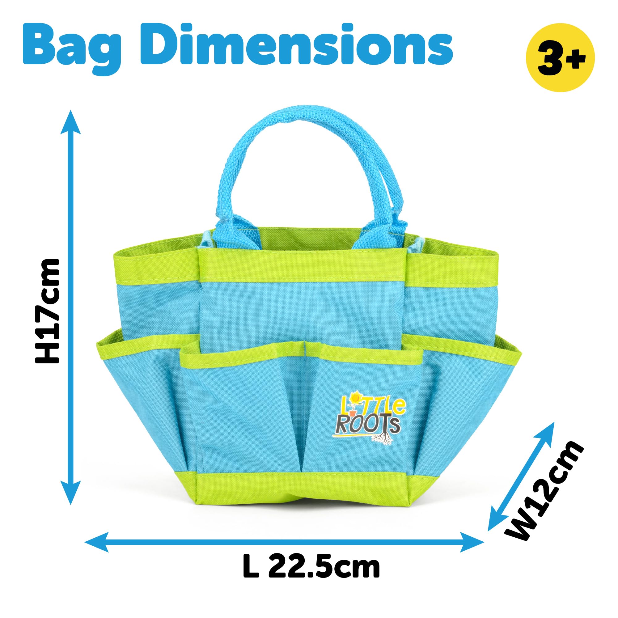 Toyrific Little Roots BGG1653 Kids Gardening Tool Kit Bag | Ages 3+ | Multicolor Plastic 3