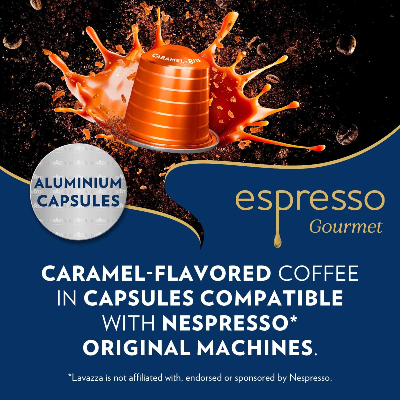 Lavazza Espresso Gourmet Caramel Coffee Capsules for Nespresso Original Machines | Intensity 8/13 | 10 Count 2