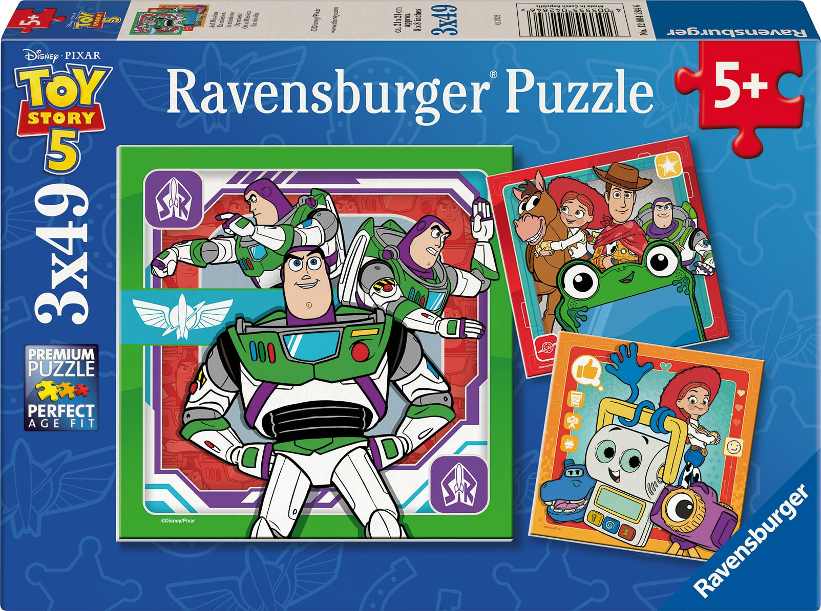Ravensburger Disney Pixar Toy Story 5 3-Pack Puzzle Set - 3x49 Piece Jigsaws for Kids 5+