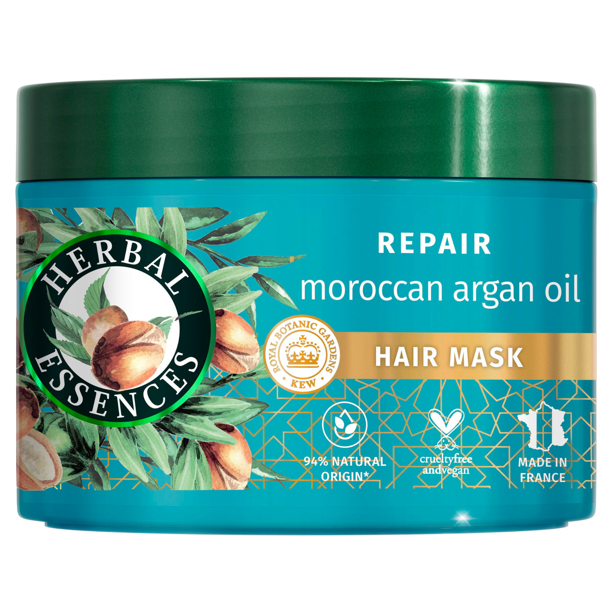 Herbal Essences Argan Oil Repair Hair Mask - 500ml | Intense Nourishment | Vegan & Cruelty-Free