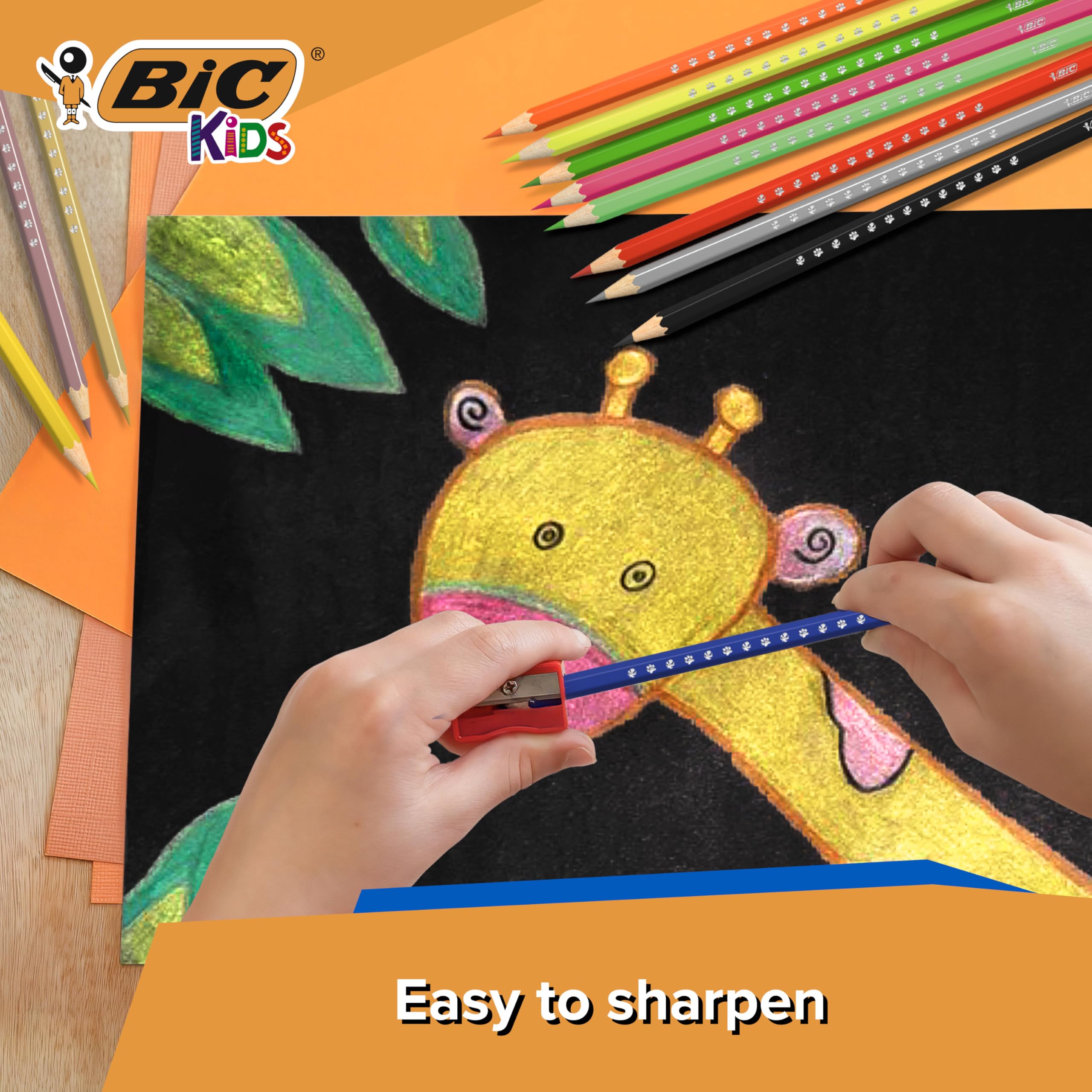BIC Kids Smooth Colouring Pencils - 54 Shades | Pack of 54 | Ages 5+ 3