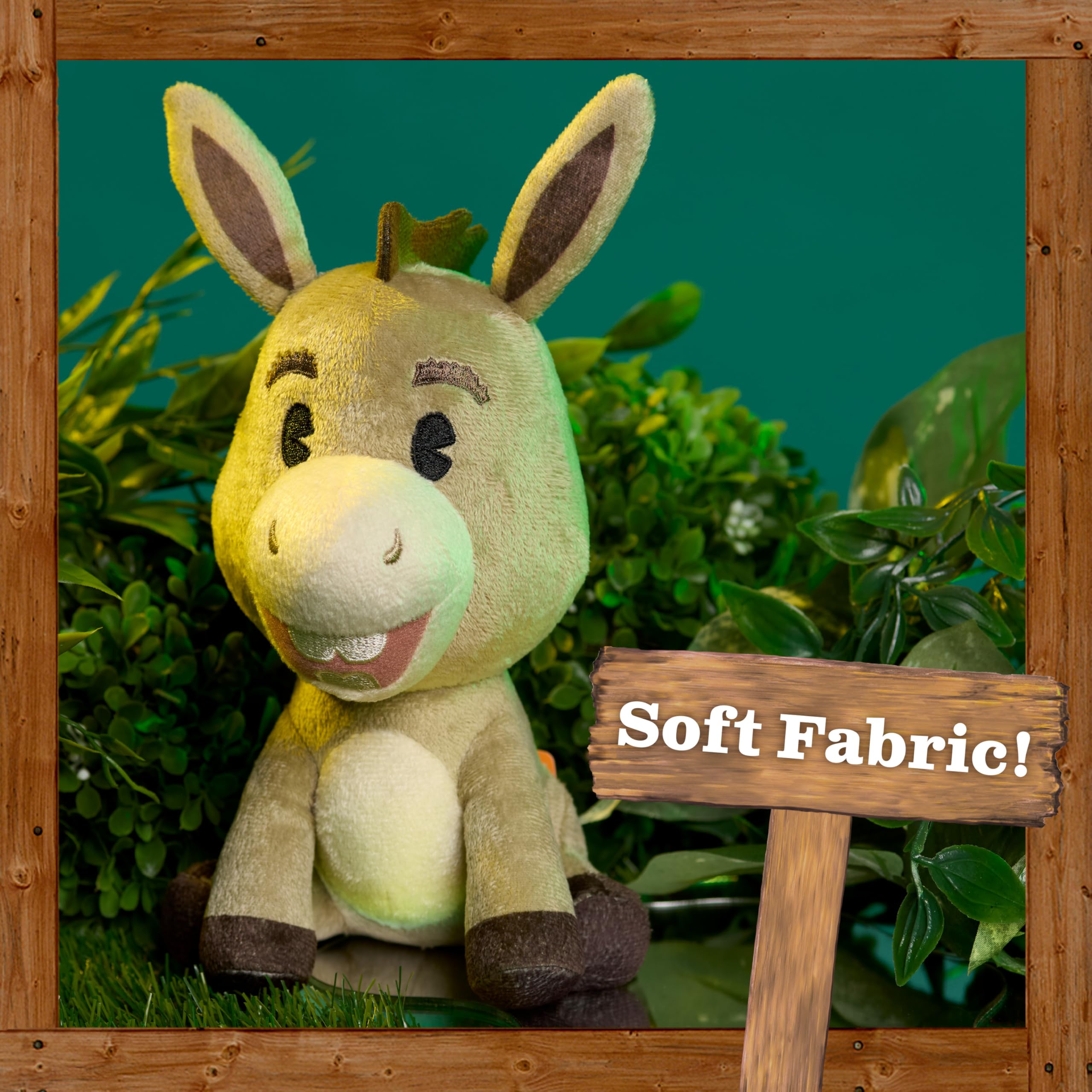 Just Play Shrek Donkey Medium Soft Toy - 20 cm Plush | Embroidered Features | Ages 2+ 2
