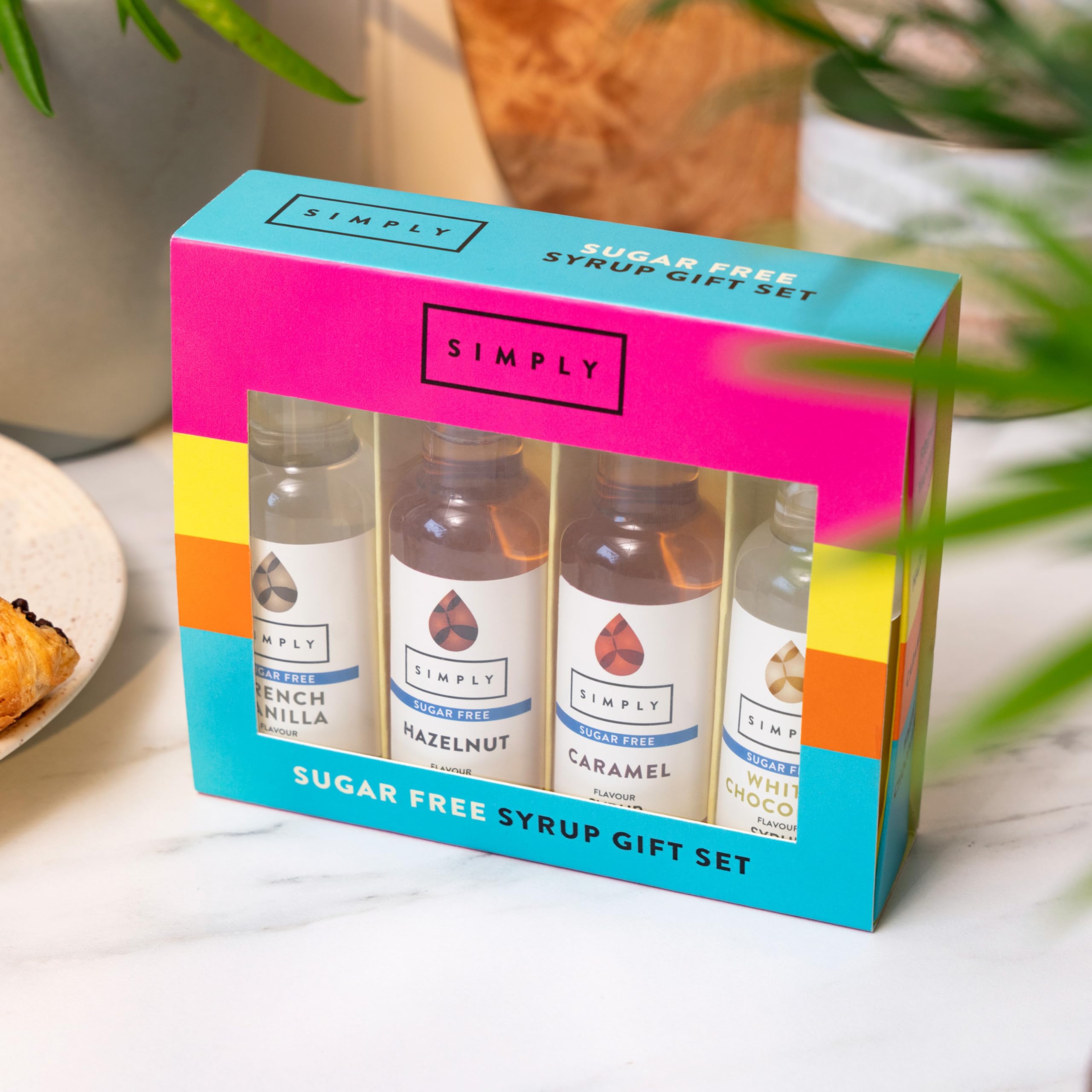 Simply Sugar Free Coffee Syrup Gift Set - 4 x 50ml Flavors 7