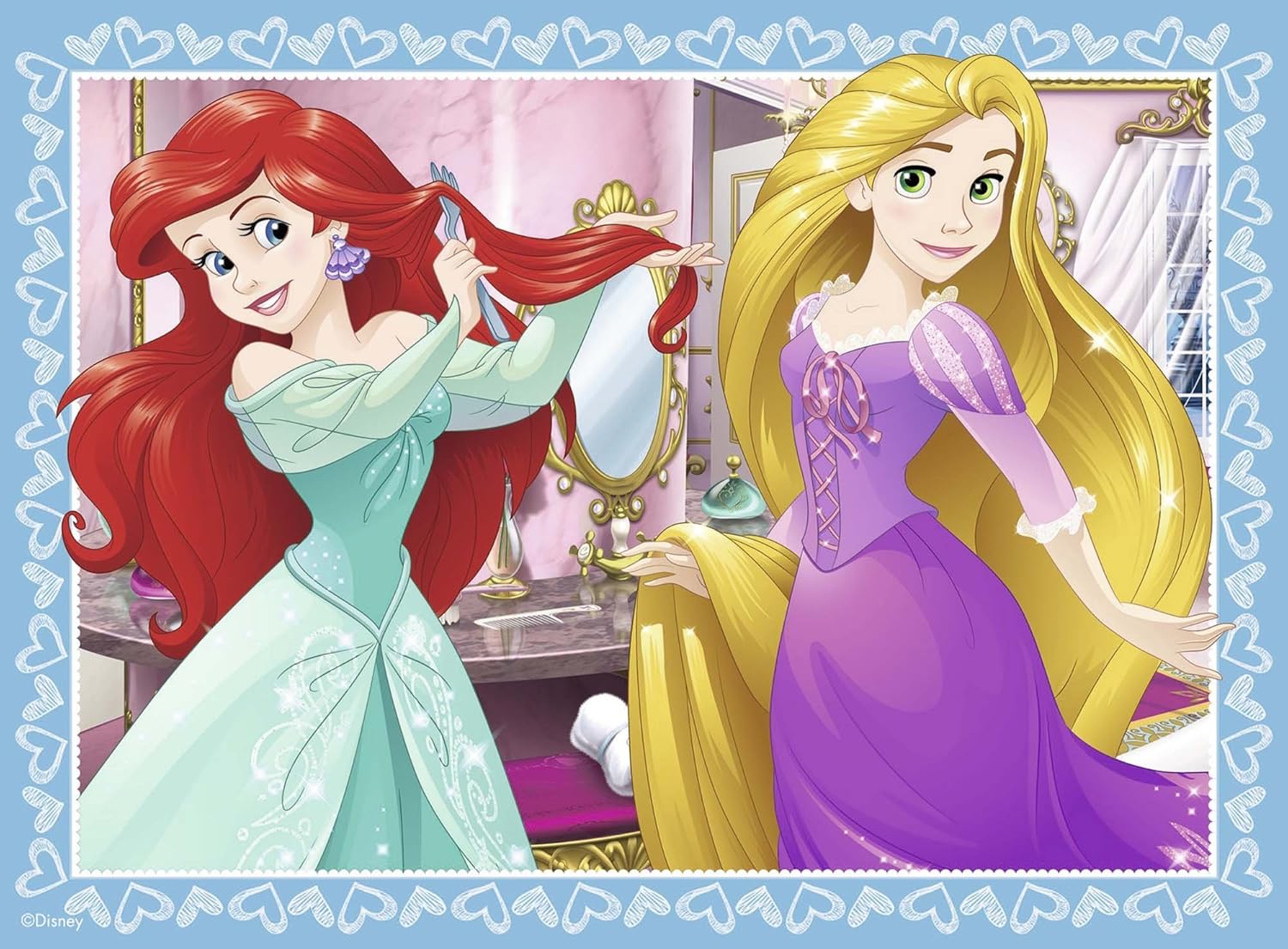 Ravensburger Disney Princess 4-in-1 Puzzle Set - 12, 16, 20, 24 Piece Jigsaw Puzzles for Kids 12