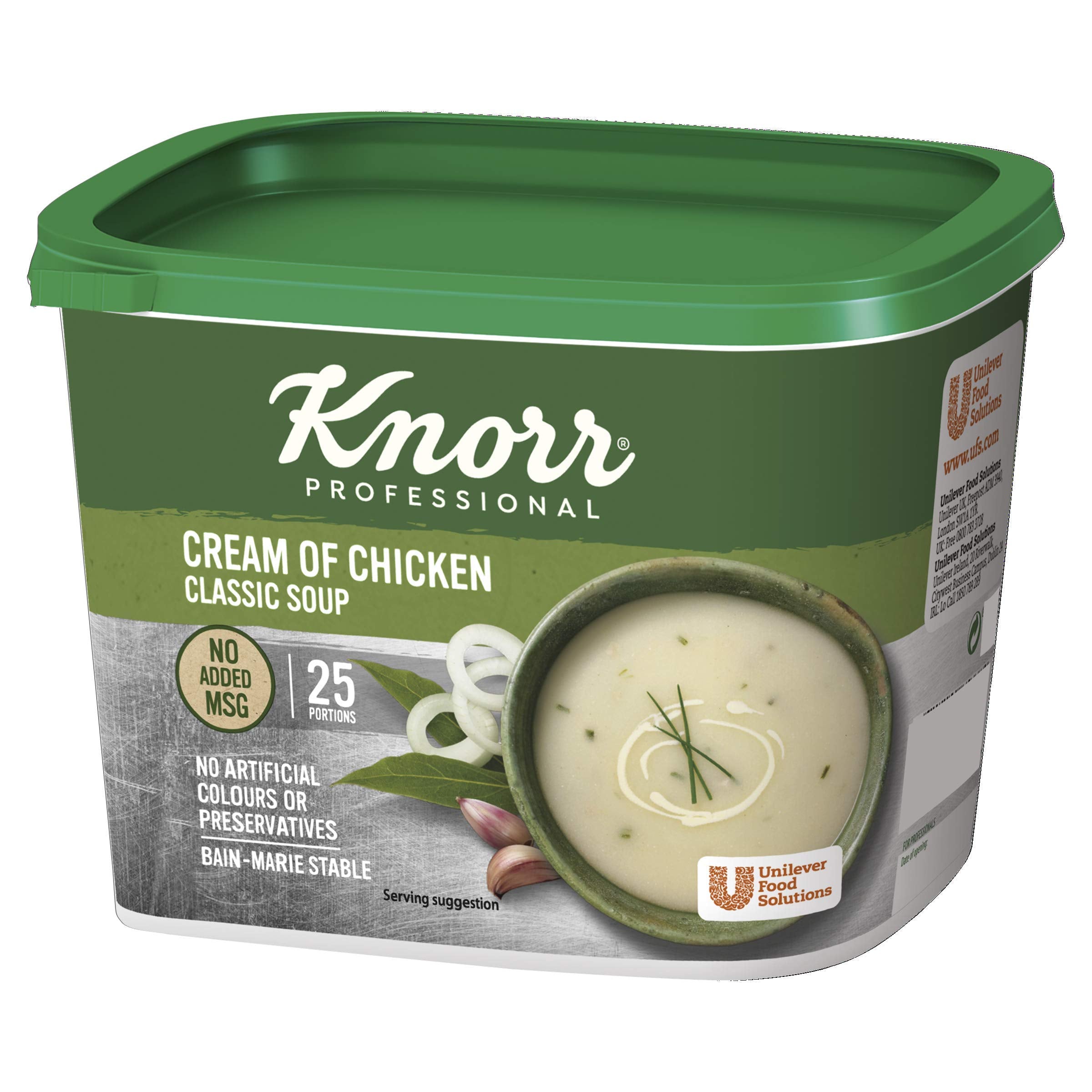 Knorr Classic Cream Of Chicken Soup Mix - 25 Portions | 425g Powder | Meets UK Salt Targets