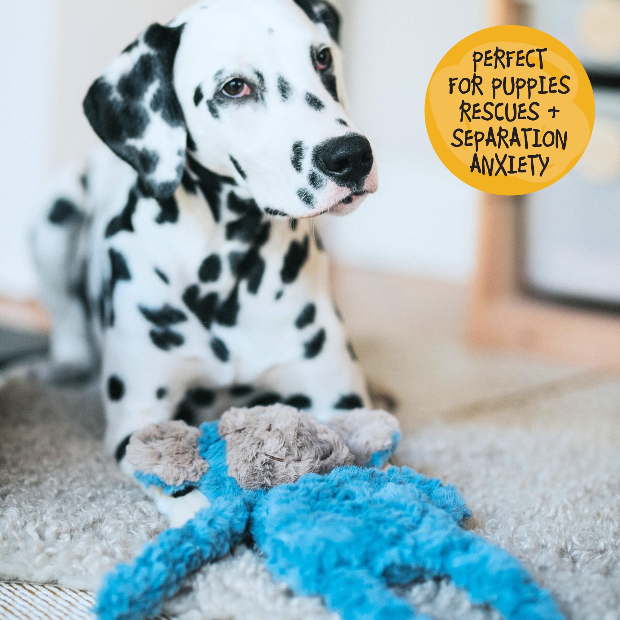 Rosewood My Dog Luxury Soft Plush Monkey Toy - Stuff-Free Comforting & Calming Dog Toy, 40cm 5