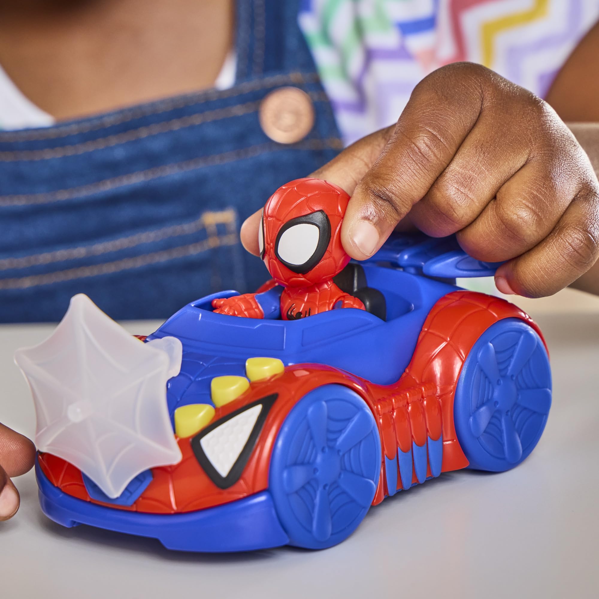 Marvel Spidey and His Amazing Friends Spidey Web Crawler Toy Car with 7.6-cm Figure | Ages 3+ | Plastic 3