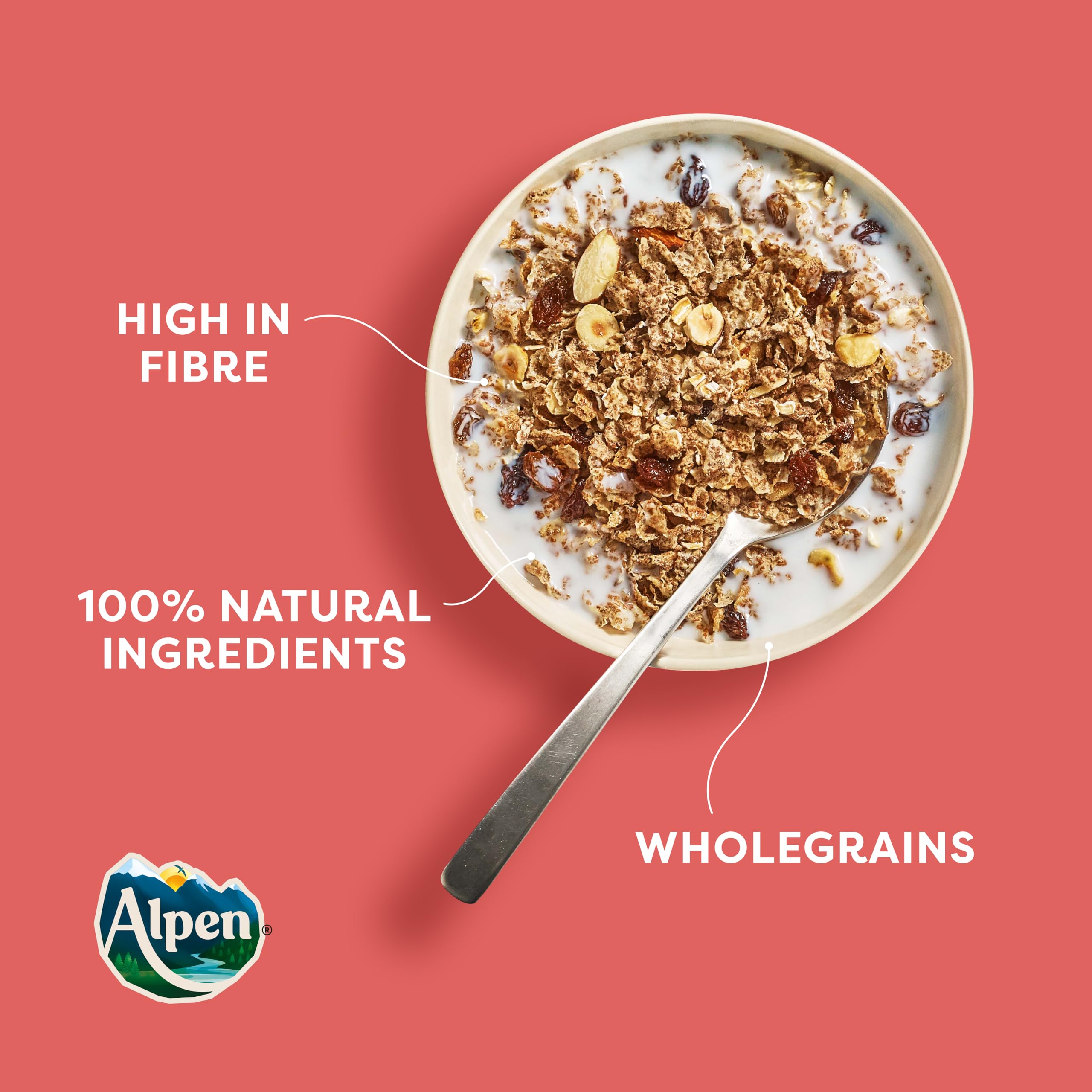 Alpen Original Muesli - High in Fibre, Low Sugar, +30% More Fruit | 1.35 kg