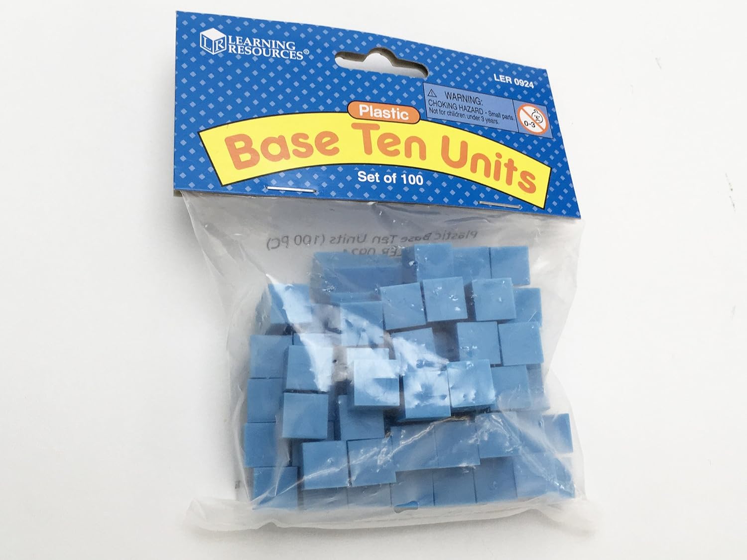 Learning Resources Grooved Plastic Base 10 Units - Set of 100, 1cm Cubes for Math Learning 3