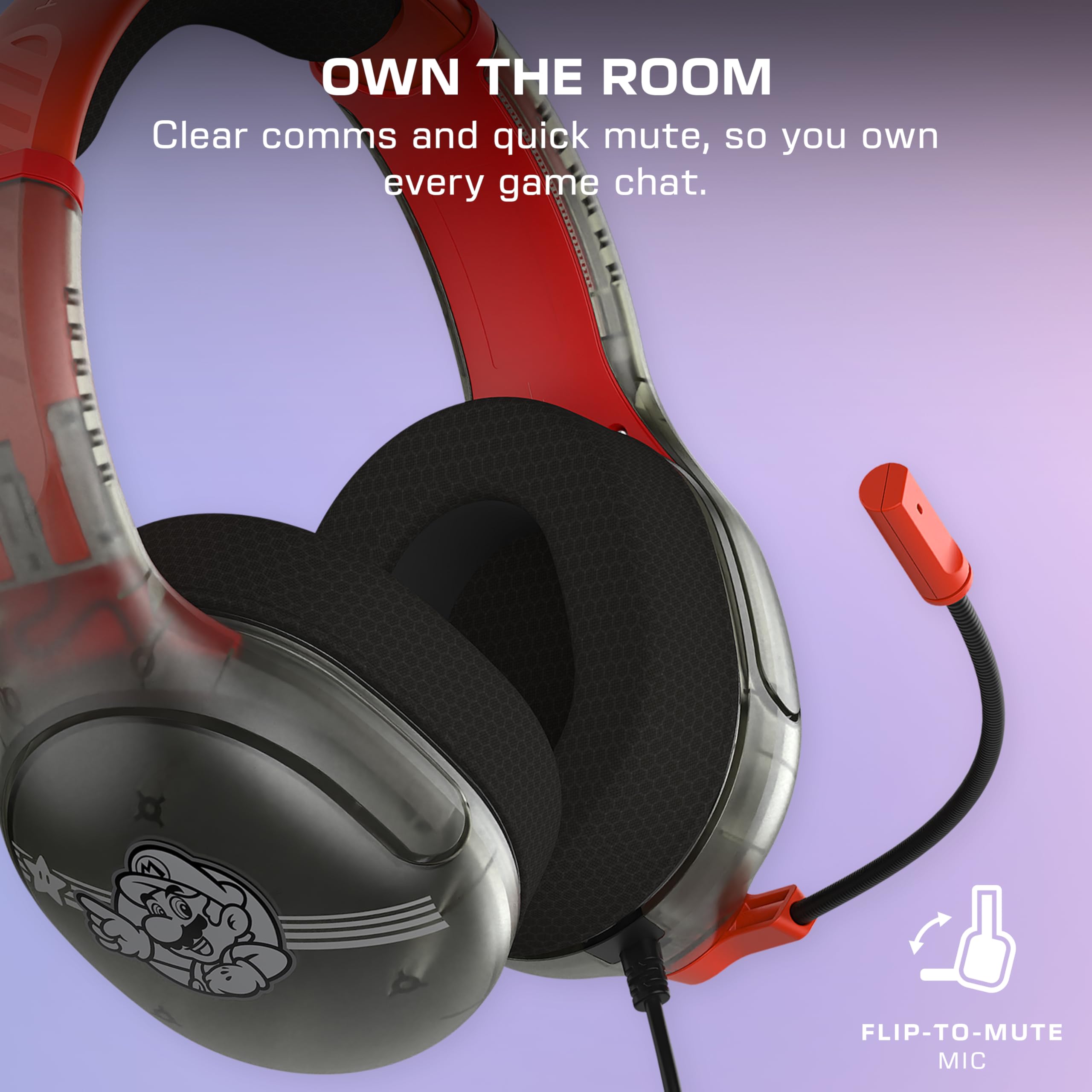 Turtle Beach Airlite Fit Mario Star Wired Gaming Headset | Officially Licensed for Nintendo Switch 2 5