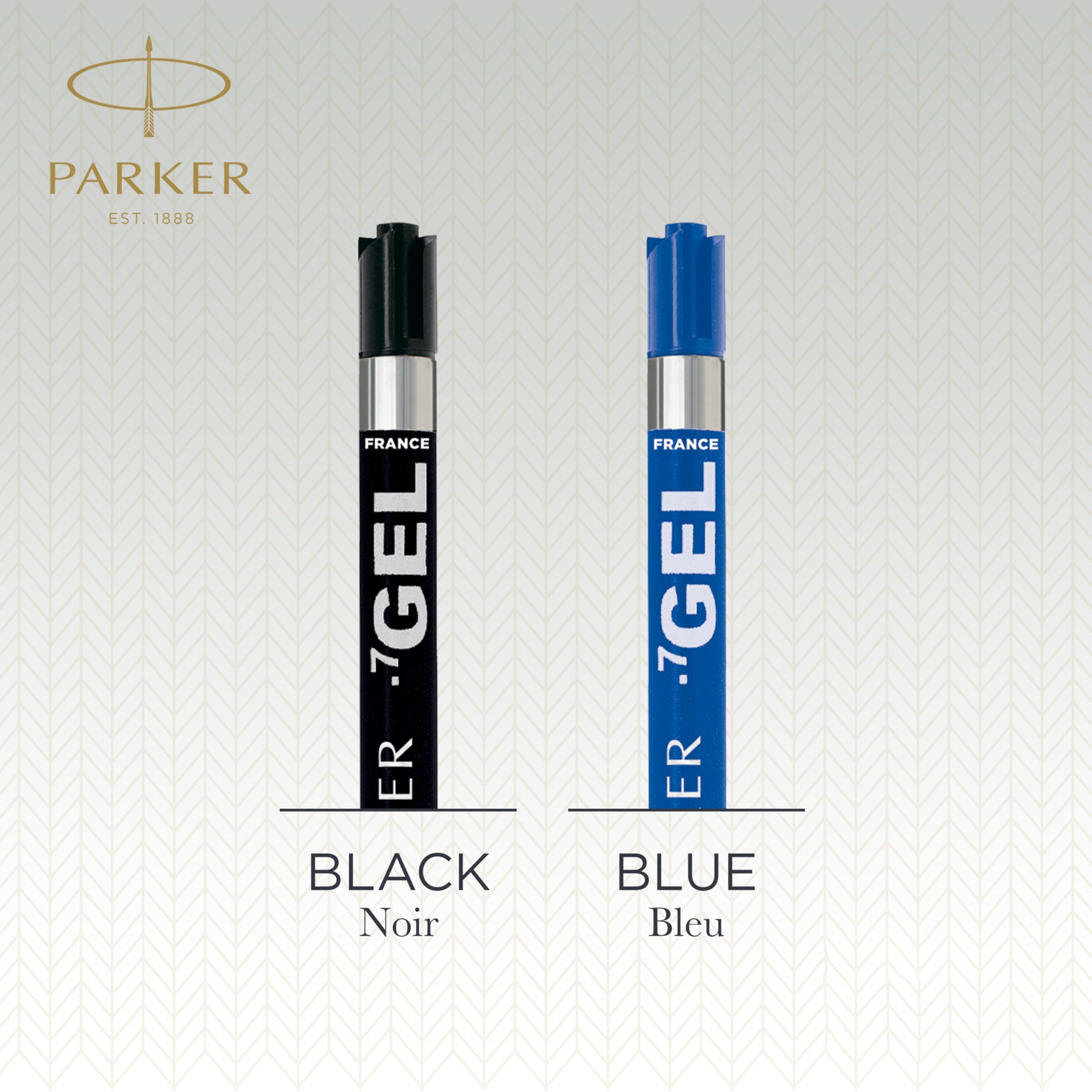 PARKER Gel Pen Refill - Medium Tip (0.7mm) Black QUINK Ink | 1 Count 7