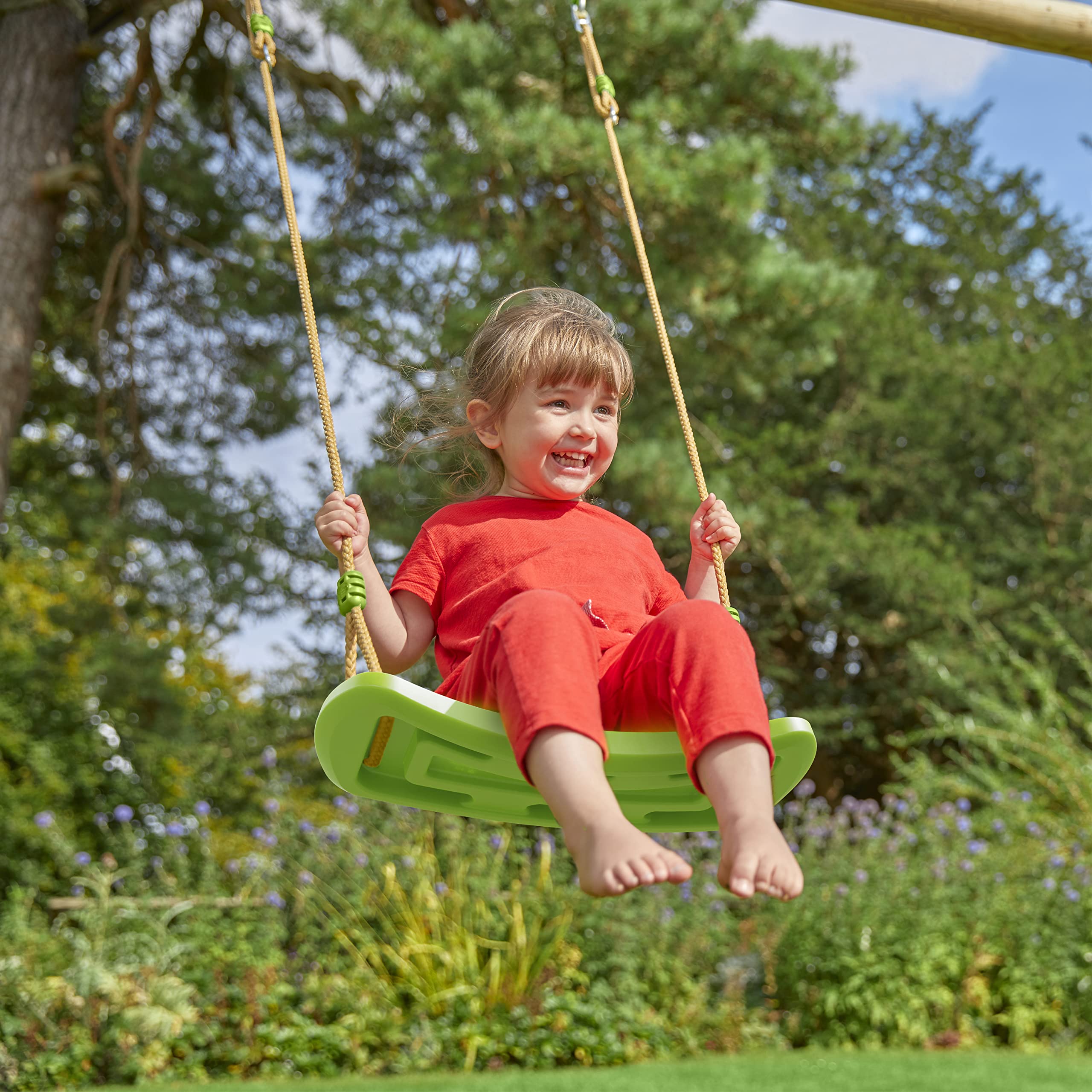 TP Toys Rapide Rope Swing Seat - Ergonomic Comfort | Durable Rope | Ages 3+ 4