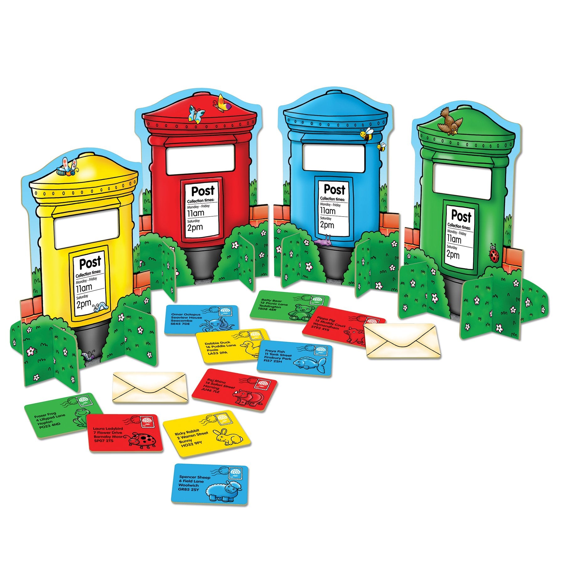 Orchard Toys Post Box Game - Colour Matching Board Game for Ages 2+