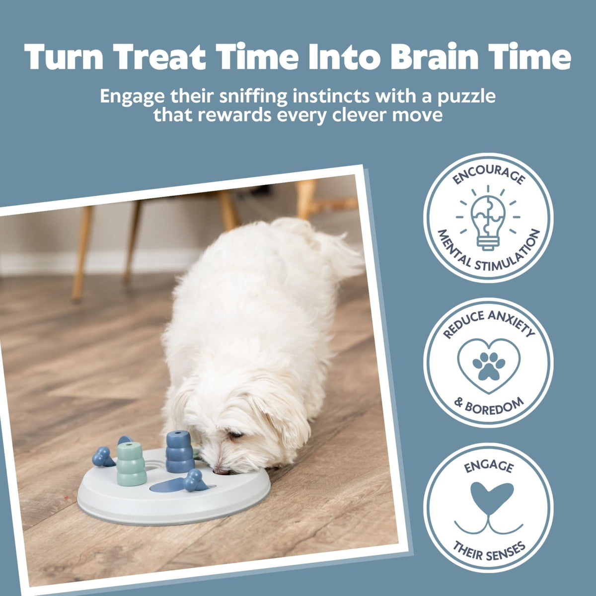 TRIXIE Dog Activity Flip Board - 23 cm - Assorted Colours