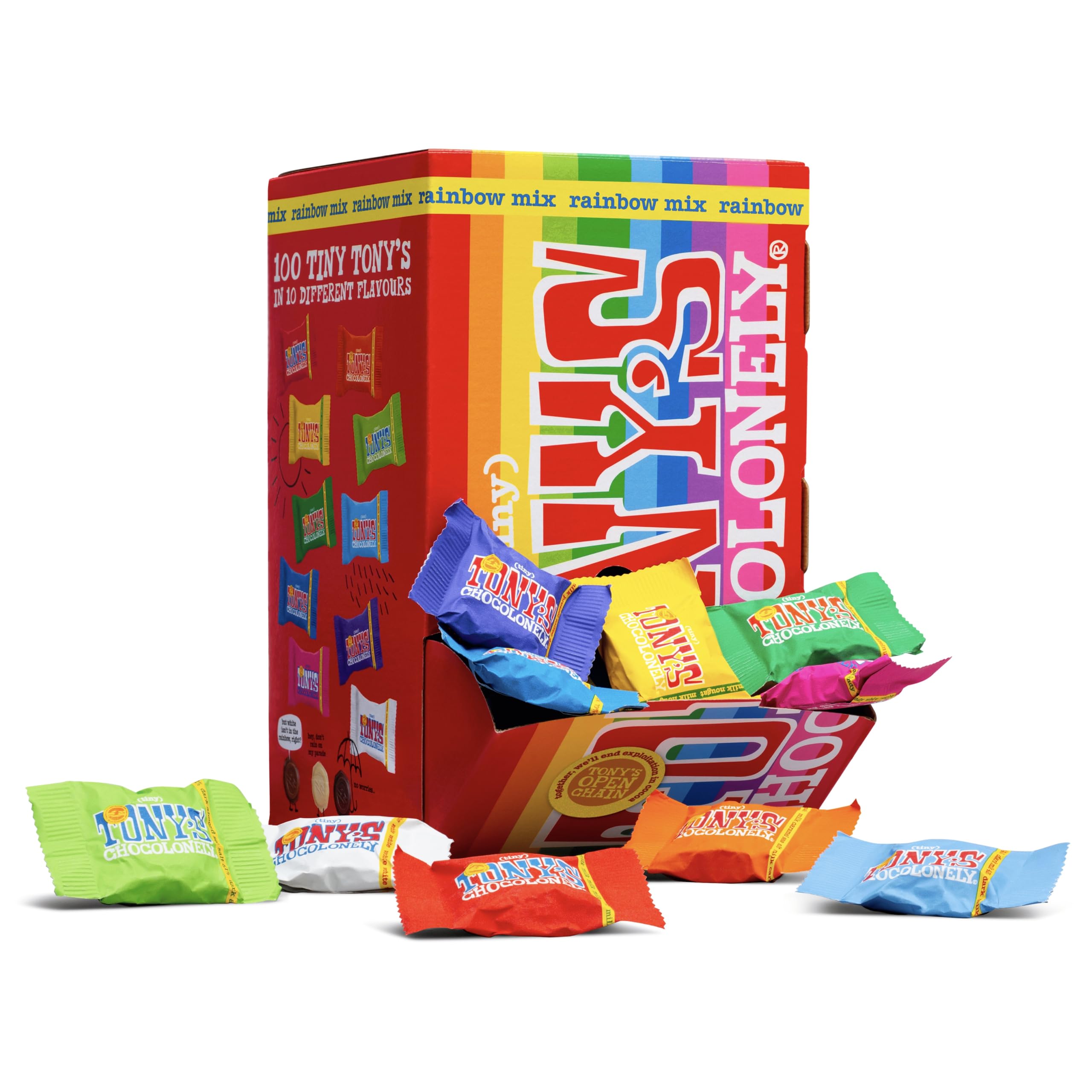 Tony's Chocolonely Tiny Tony's Chocolate Gift Box - 900g Mini Fair Trade Chocolate Mix 1