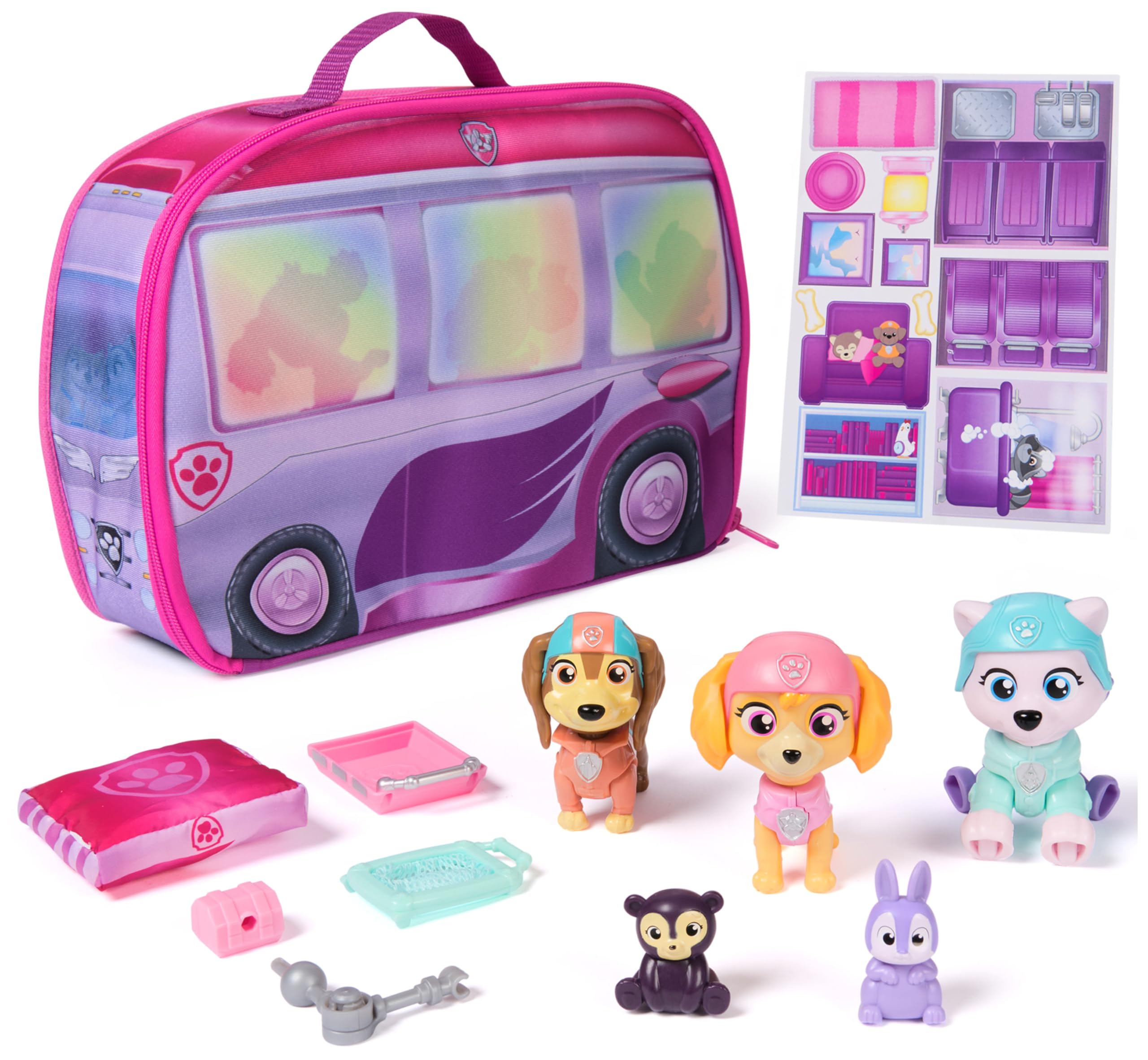 PAW Patrol Skye's World Pupcation Rescue Set - Playset with Skye, Everest, Liberty & Animal Figures