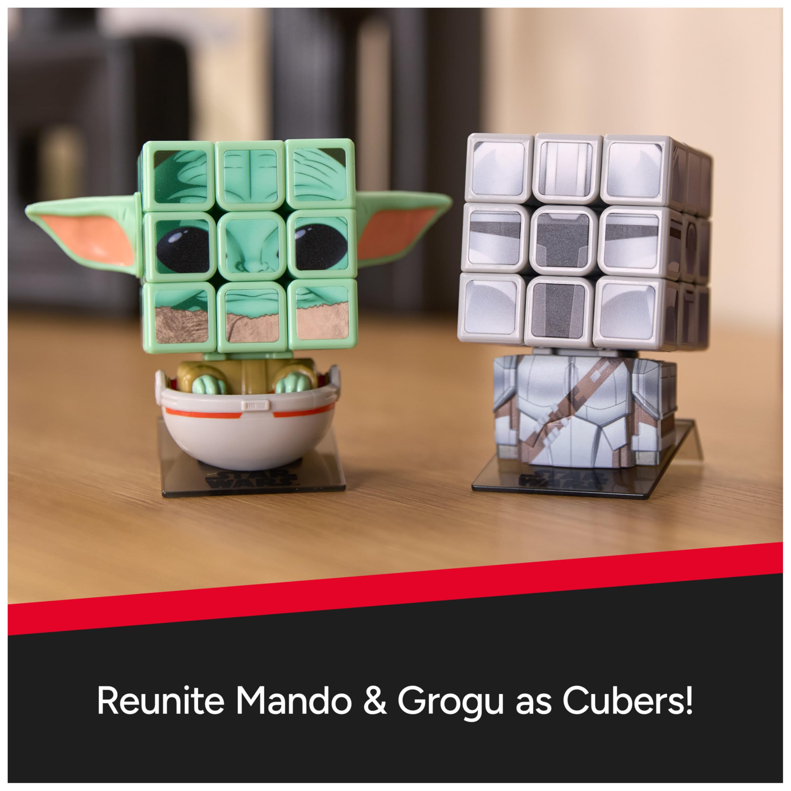 Rubik's Star Wars Mandalorian Cuber - 3x3 Puzzle | Multicolor Plastic | Ages 8+ 6