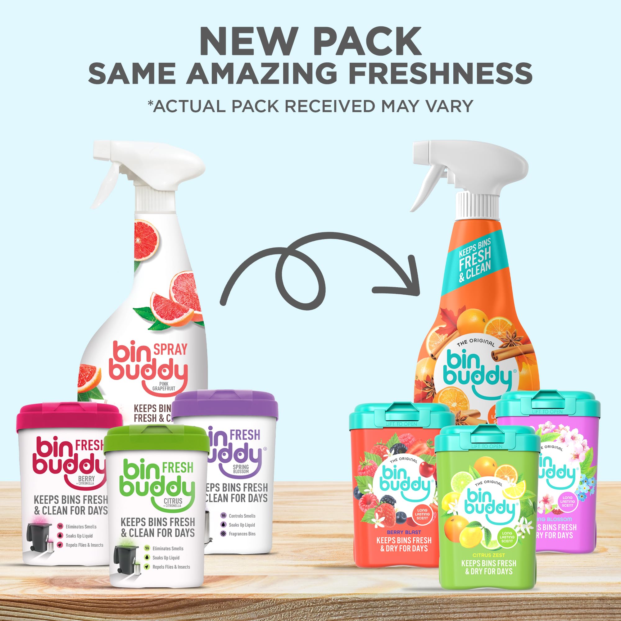 Bin Buddy Berry Blast Odour Eliminator Powder - Pack of 3 | Absorbs Mess | Lasts Days 2