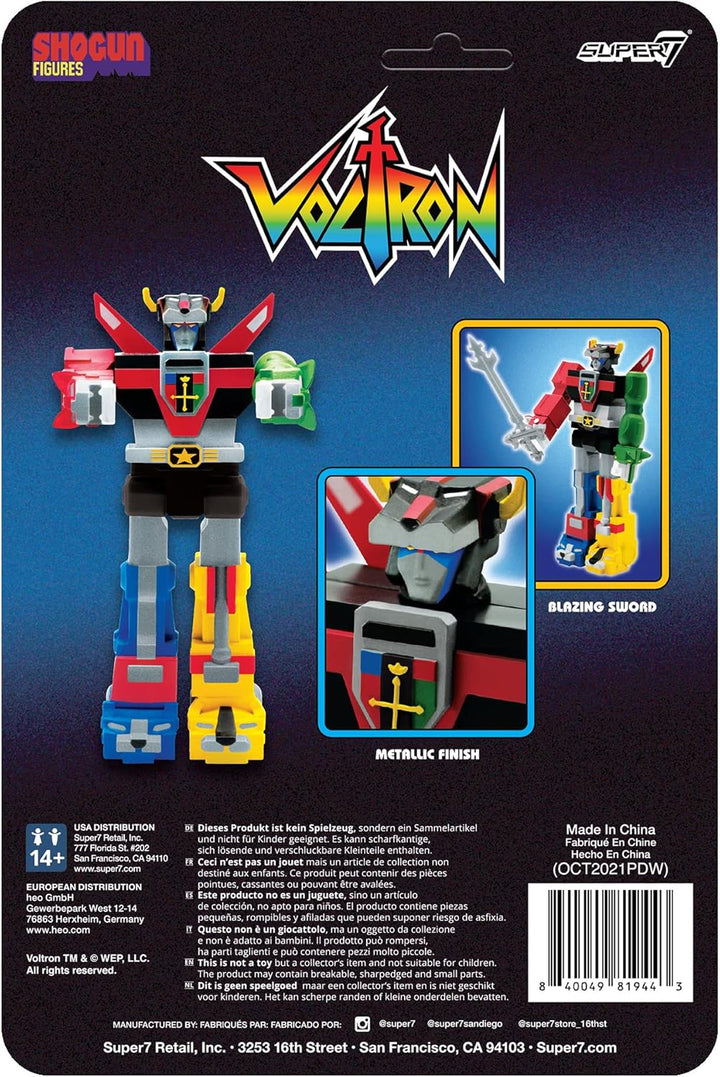 SUPER7 ReAction Voltron: Defender of the Universe - Shogun Voltron Action Figure (RE-VOLTW01-VOL-03)