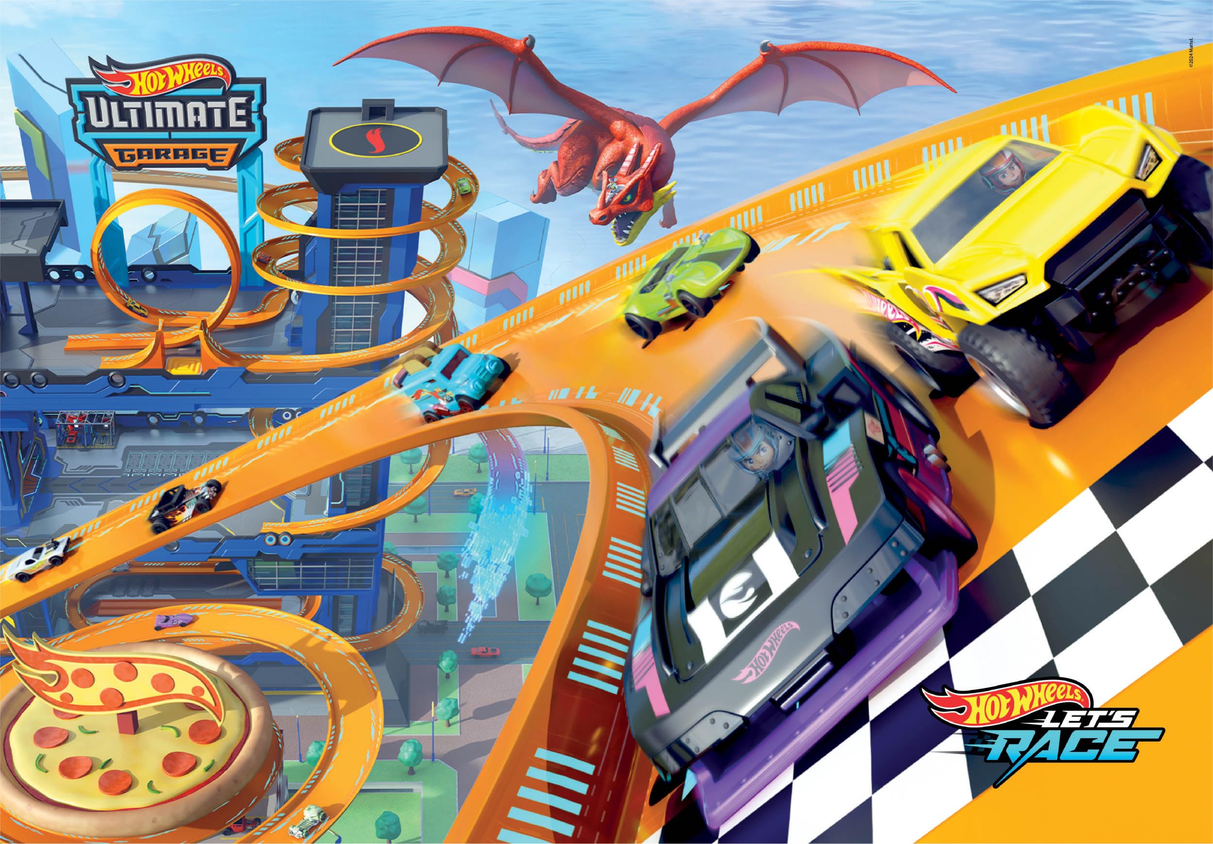 Clementoni Hotwheels 104-Piece Jigsaw Puzzle - Educational Kids Puzzle for Ages 6-8 8