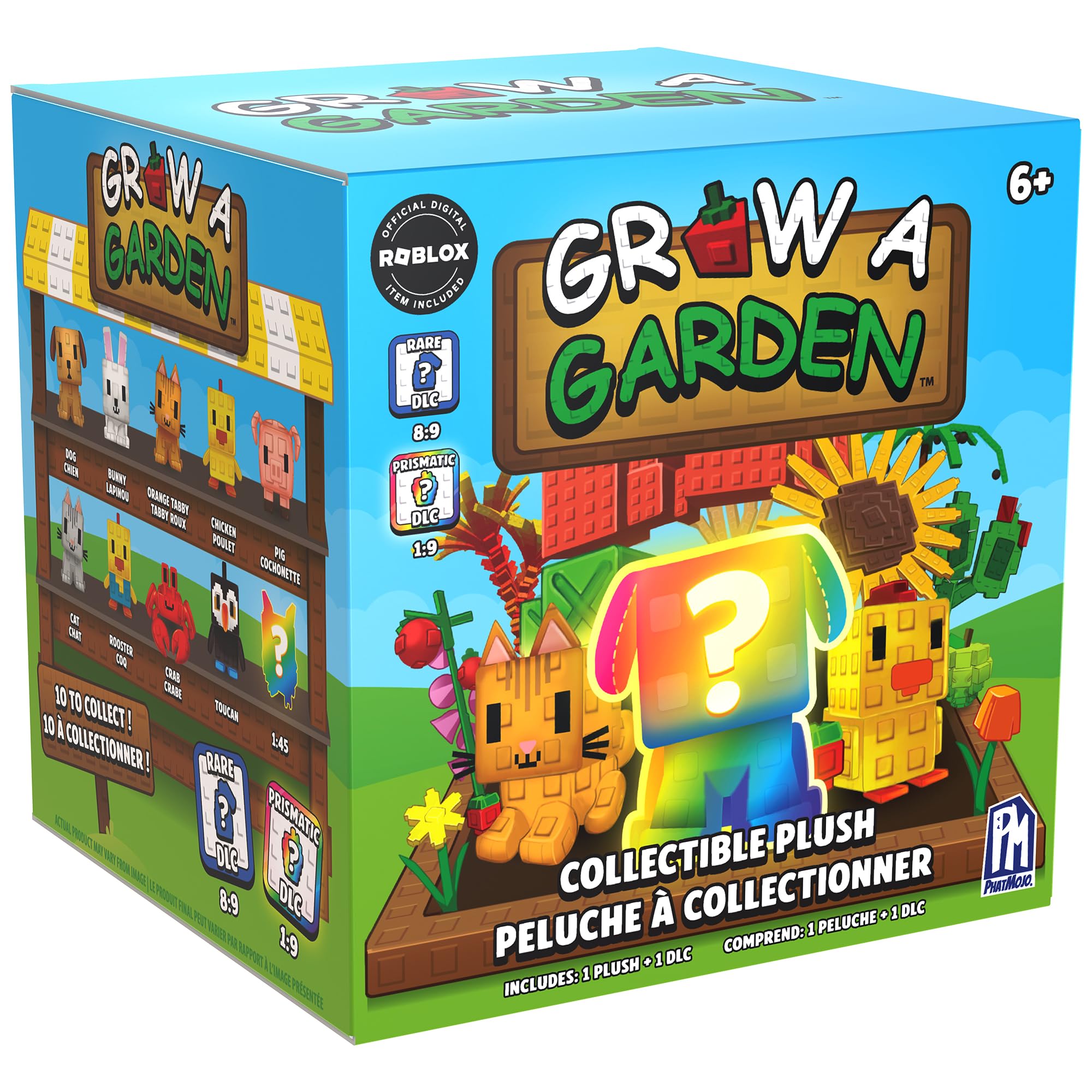 Grow A Garden Mystery Collectible Plush Blind Box - Series 1 | 4-Inch Stuffed Animal | Includes Roblox DLC Code 1