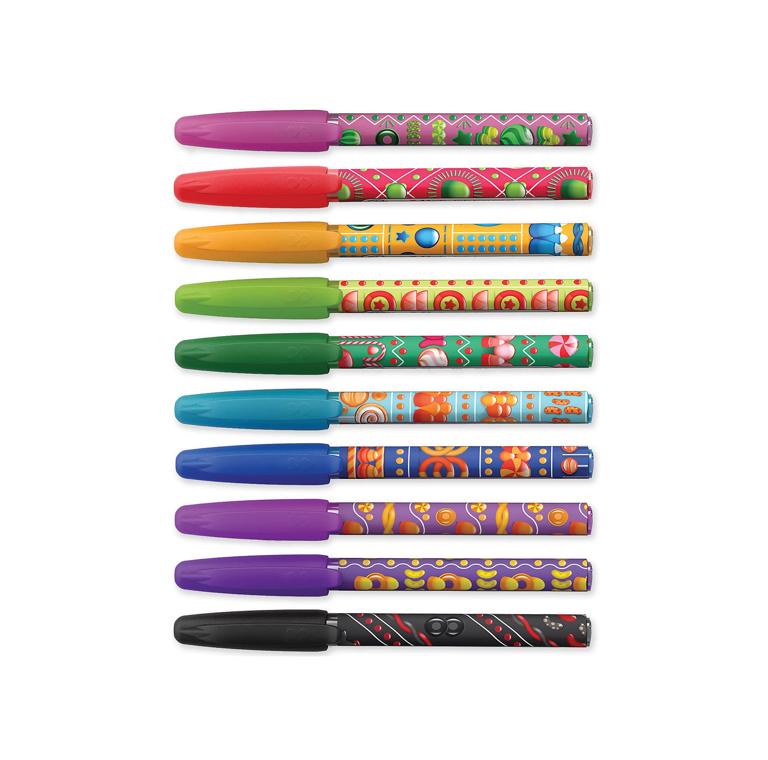 Paper Mate InkJoy Mini Ballpoint Pens, Retractable, Medium Point (1.0mm), Candy Pop Wraps, 10 Count