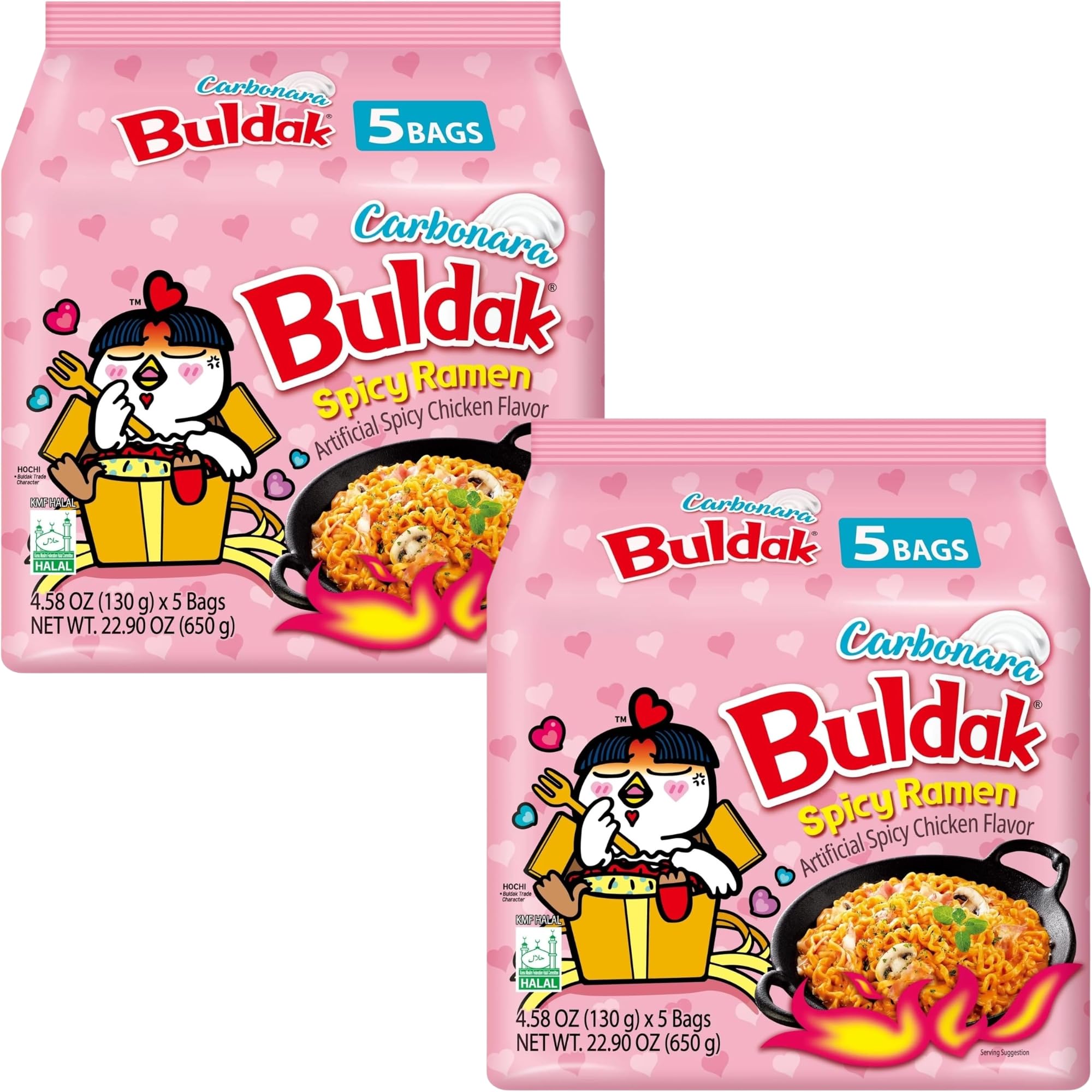 EDE Group Buldak Carbonara Hot Chicken Flavor Ramen - 10 Pack
