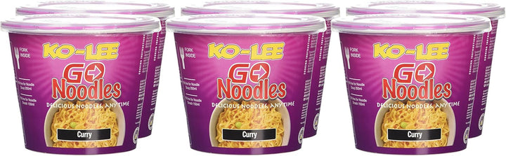 Ko-lee Go Cup Noodles Curry Flavour 65g (Pack of 12)