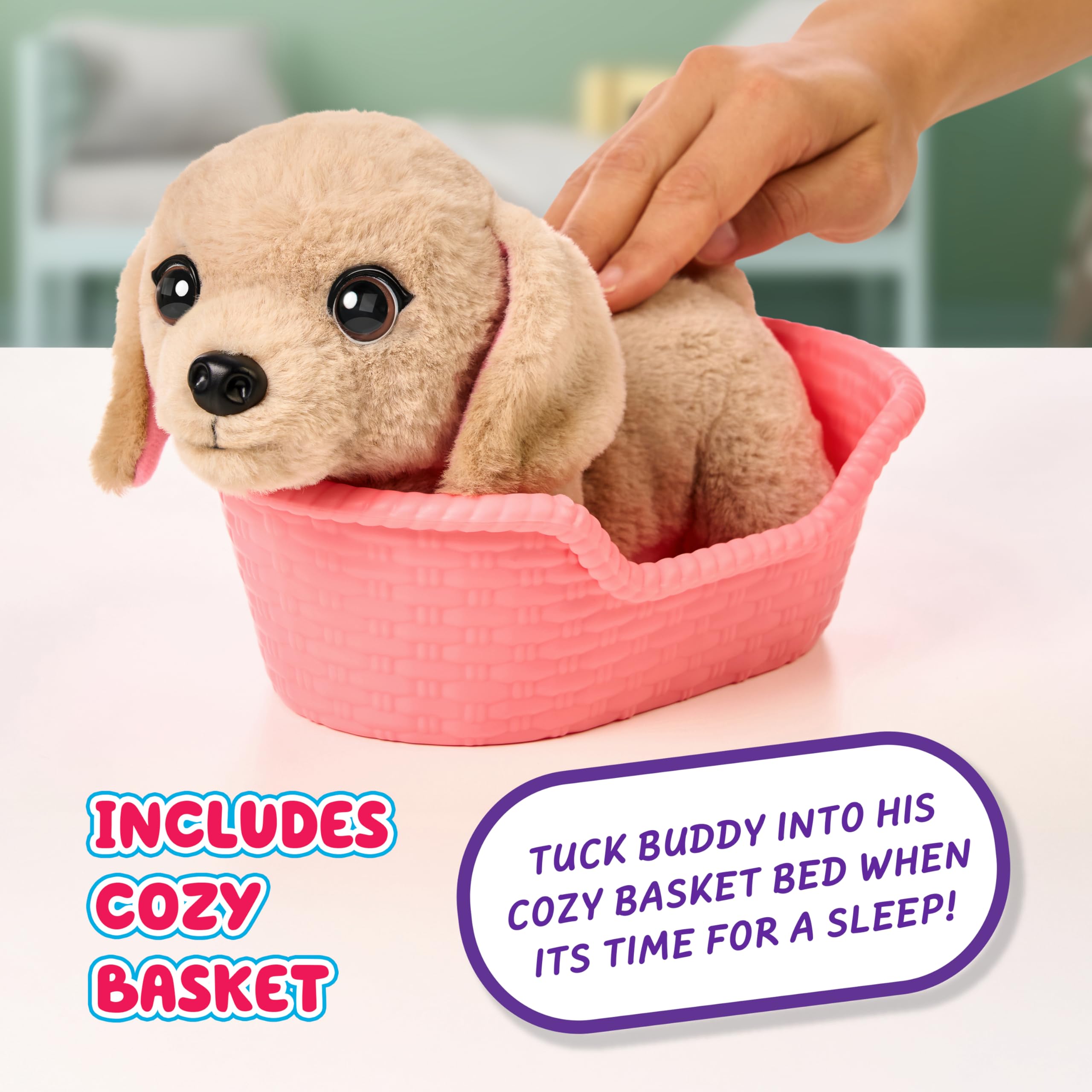 Little Live Pets My Really Real Puppy Minis - Buddy the Retriever Interactive Plush Toy | Mini Size 4