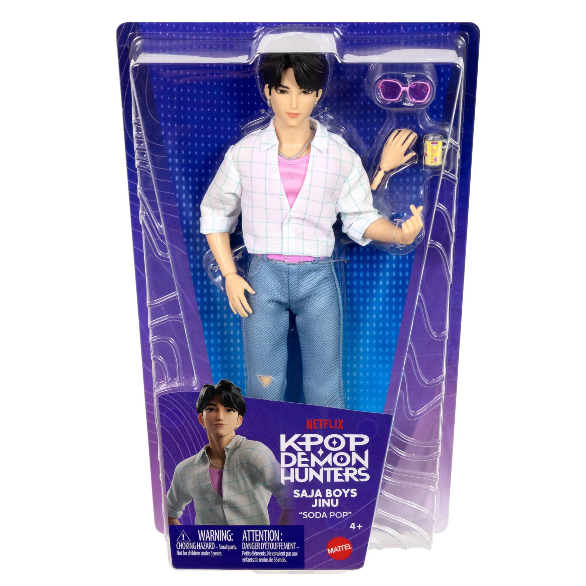 Mattel KPop Demon Hunters Saja Boys Jinu Fashion Doll | 11-Point Articulation | Ages 4+ 6