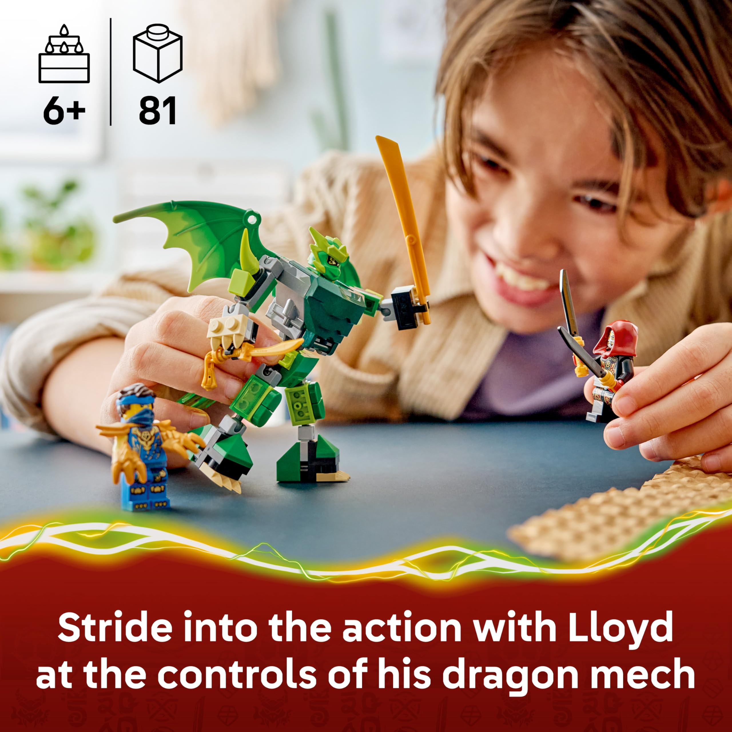 LEGO NINJAGO Lloyd's Dragon Mech Battle Pack 71862 Building Set for Ages 6+ 2