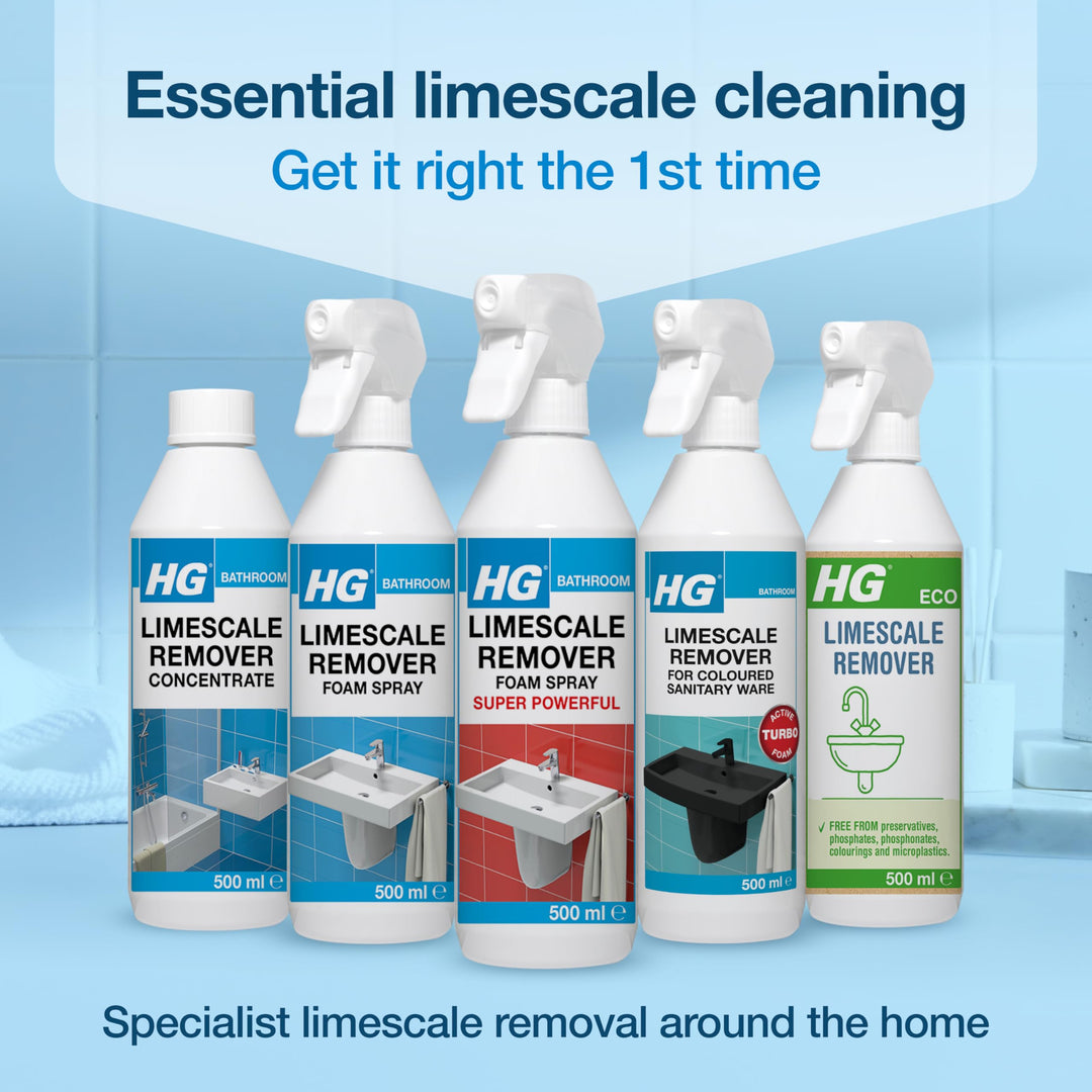 HG - Scale Away 3x Stronger Foam Spray, 500ml Professional Limescale Remover