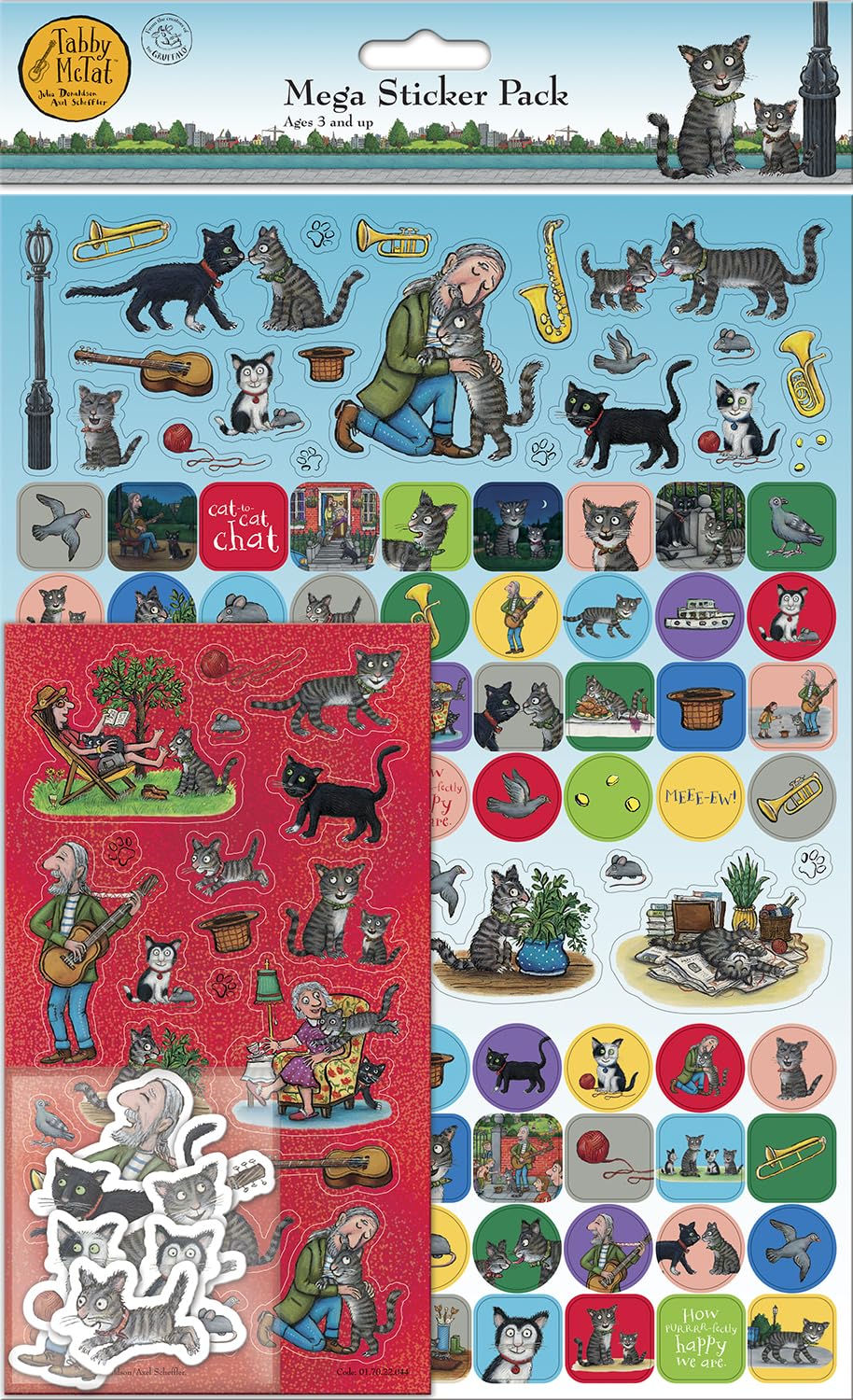 Paper Projects - Tabby McTat Mega Sticker Pack with 130 Reusable Stickers 1
