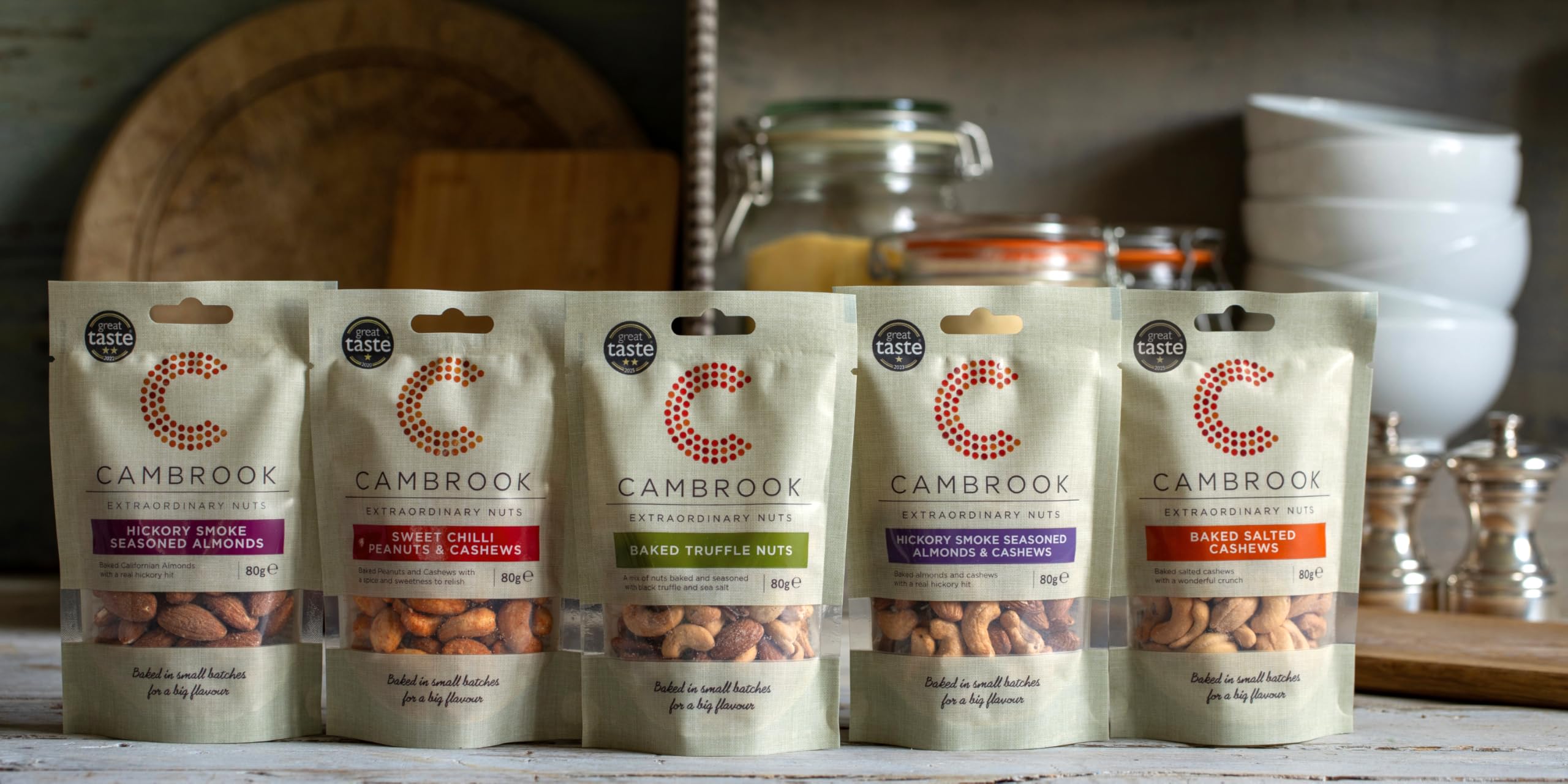 C Cambrook Extraordinary Nuts Baked & Salted Cashews - Baked in Sunflower Oil | 80g Bag | Vegan Friendly 4