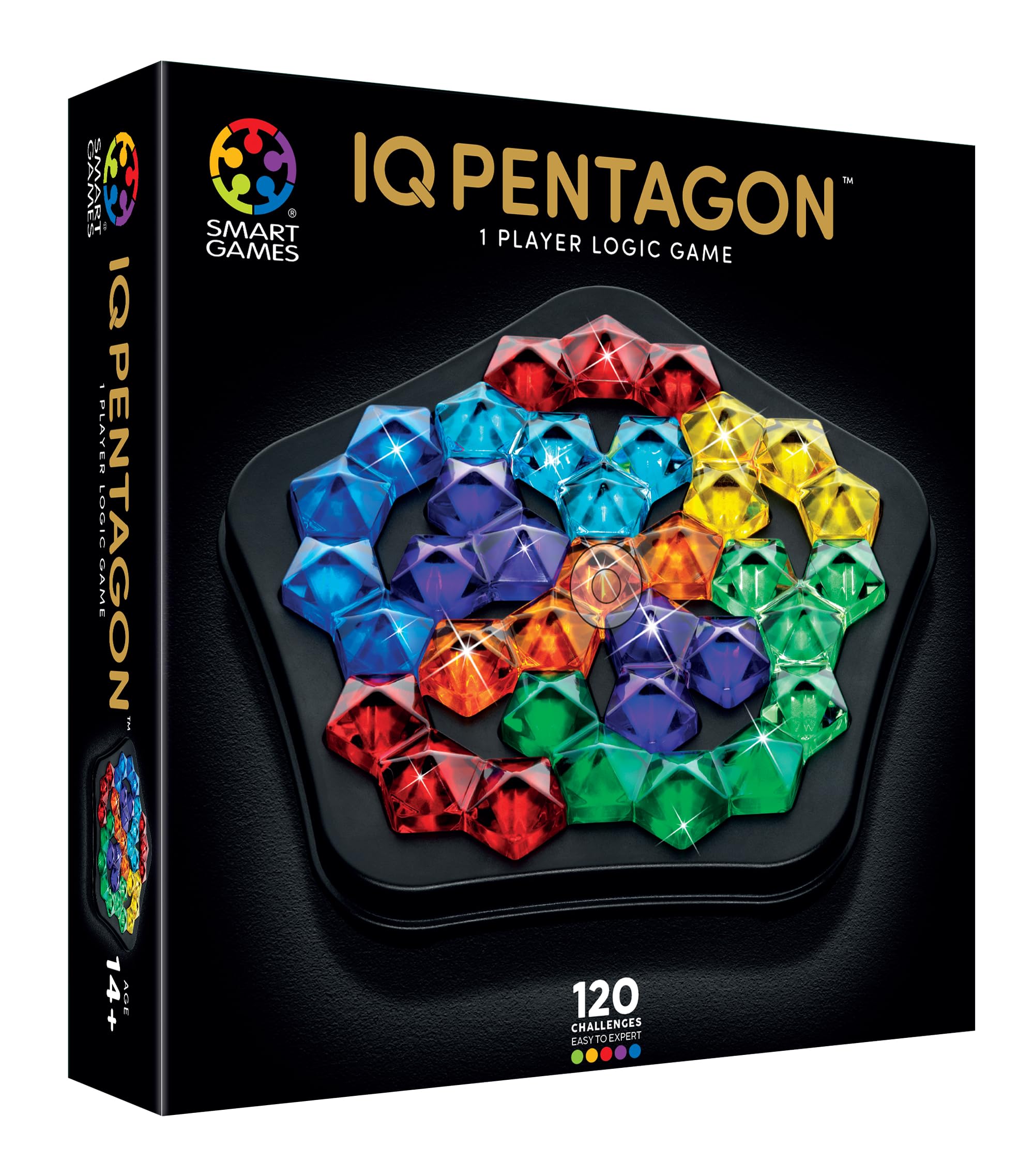 SmartGames IQ Pentagon Puzzle Game with 120 Challenges 1