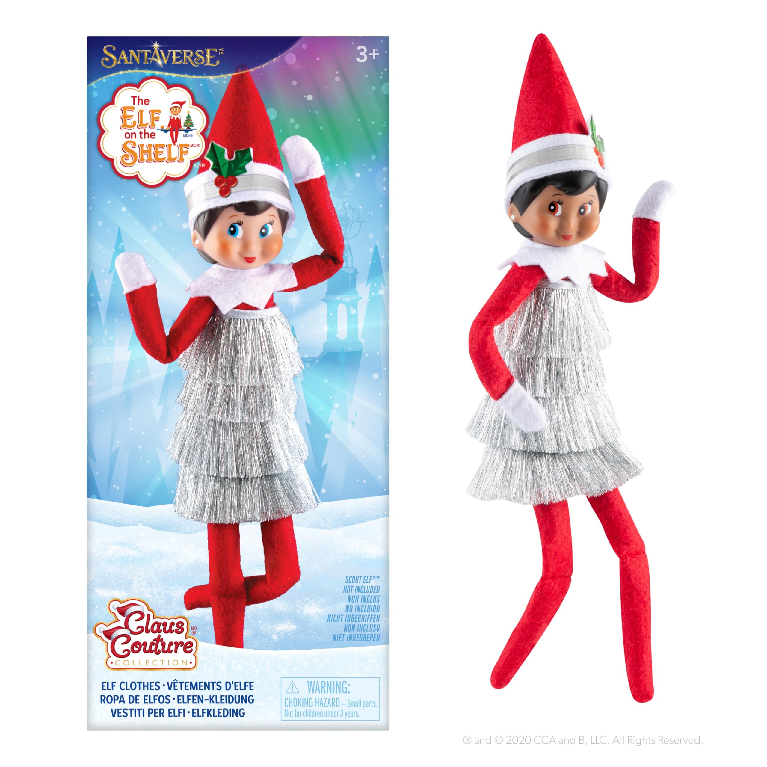 The Elf on the Shelf Claus Couture Collection Tiny Tinsel Dress - Dazzling 7