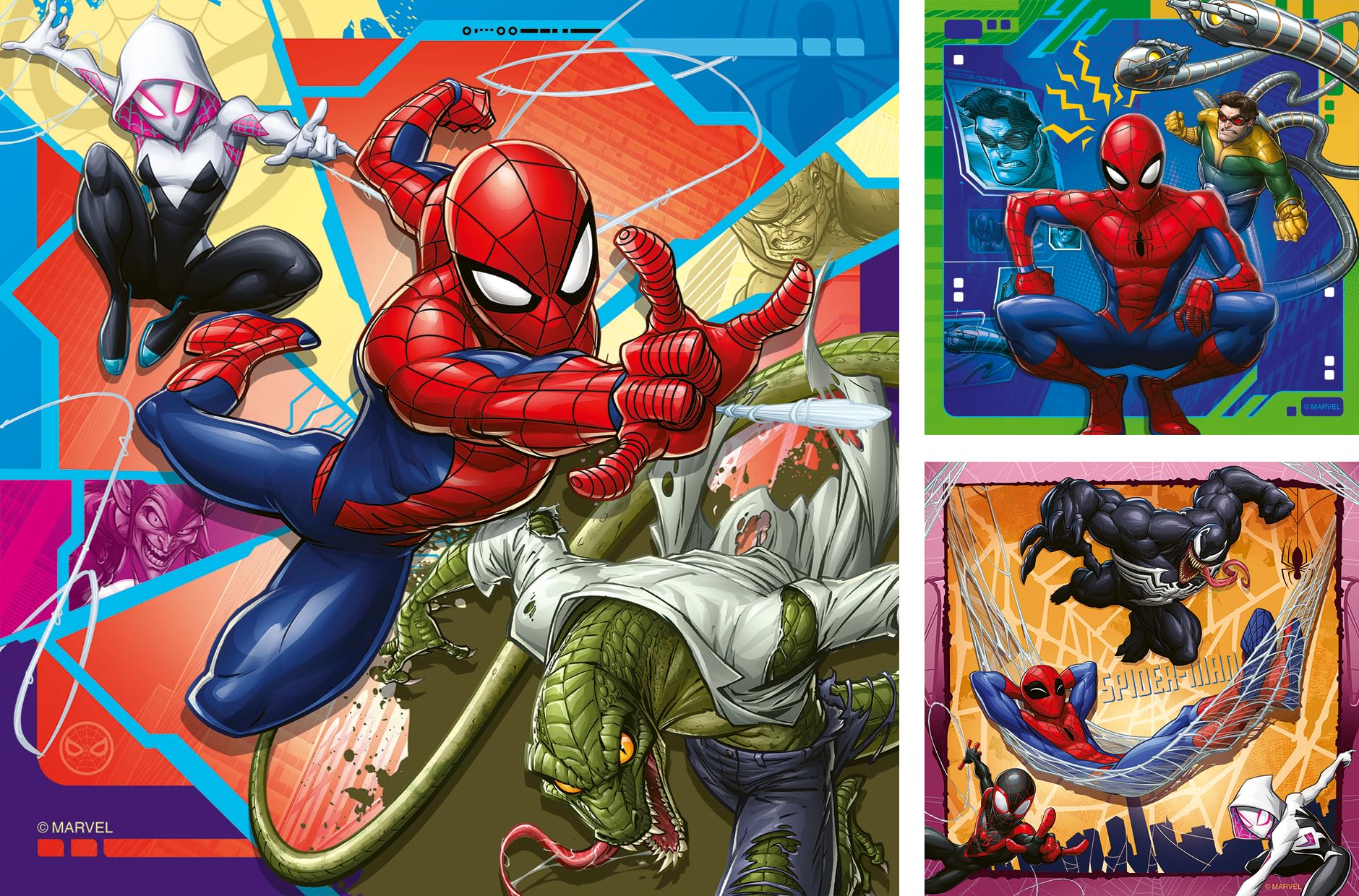Ravensburger Marvel Spider-Man - Set of 3 Jigsaw Puzzles (3x 49 Pieces) | Ages 5+