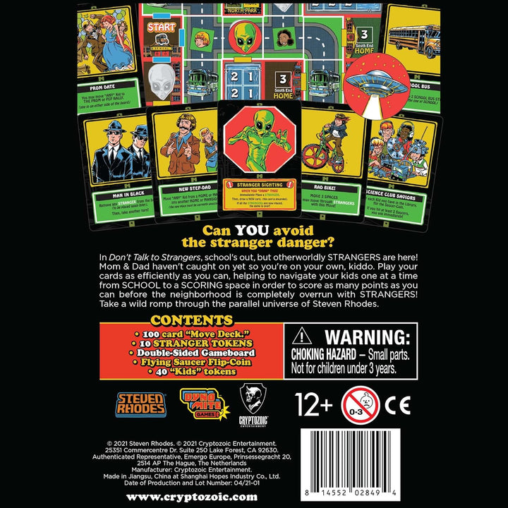 Cryptozoic Don't Talk to Strangers Card Game