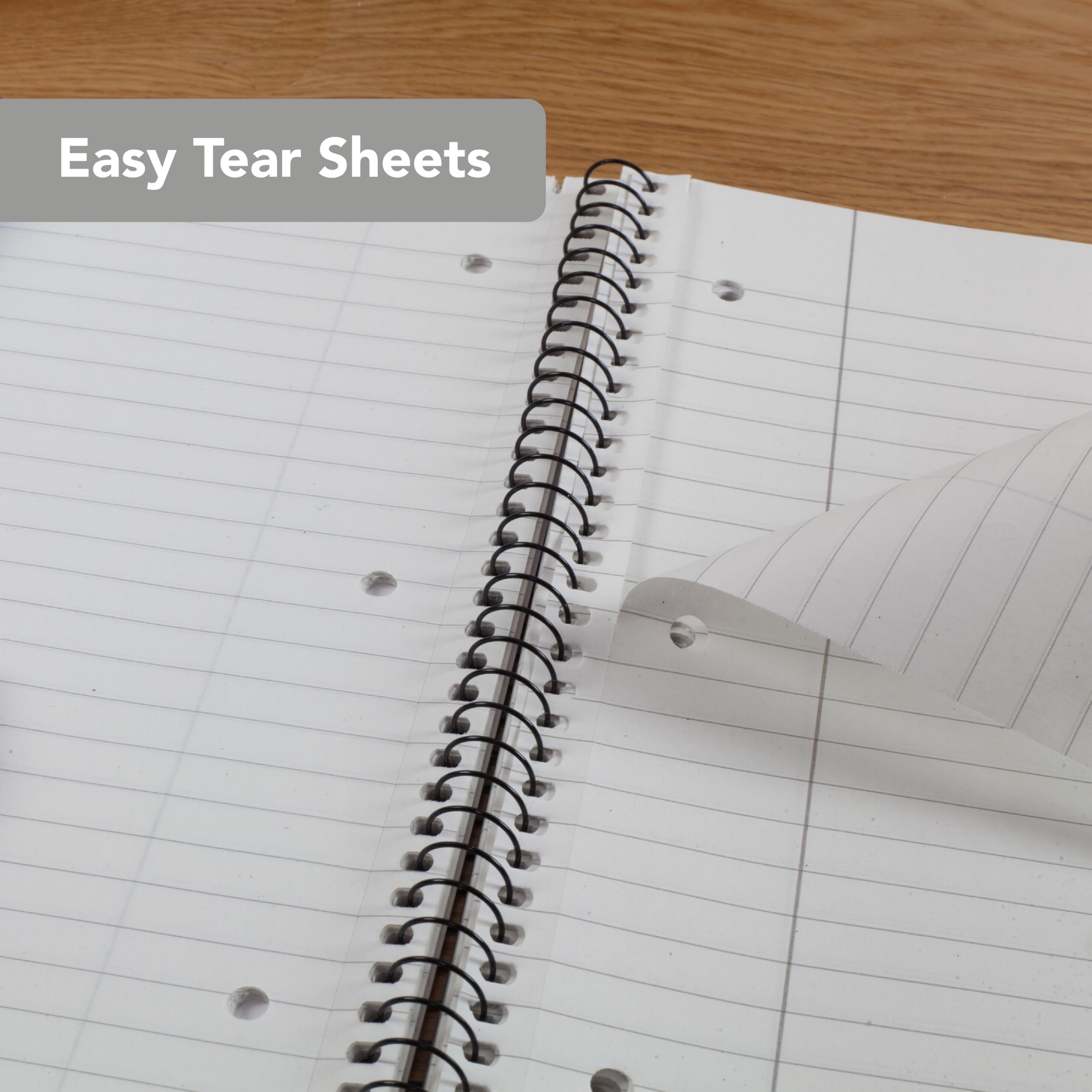 SUMMIT Jotter A4+ Wirebound Notebook - 80 Sheets, 8mm Lined, Perforated Pages | Pack of 5