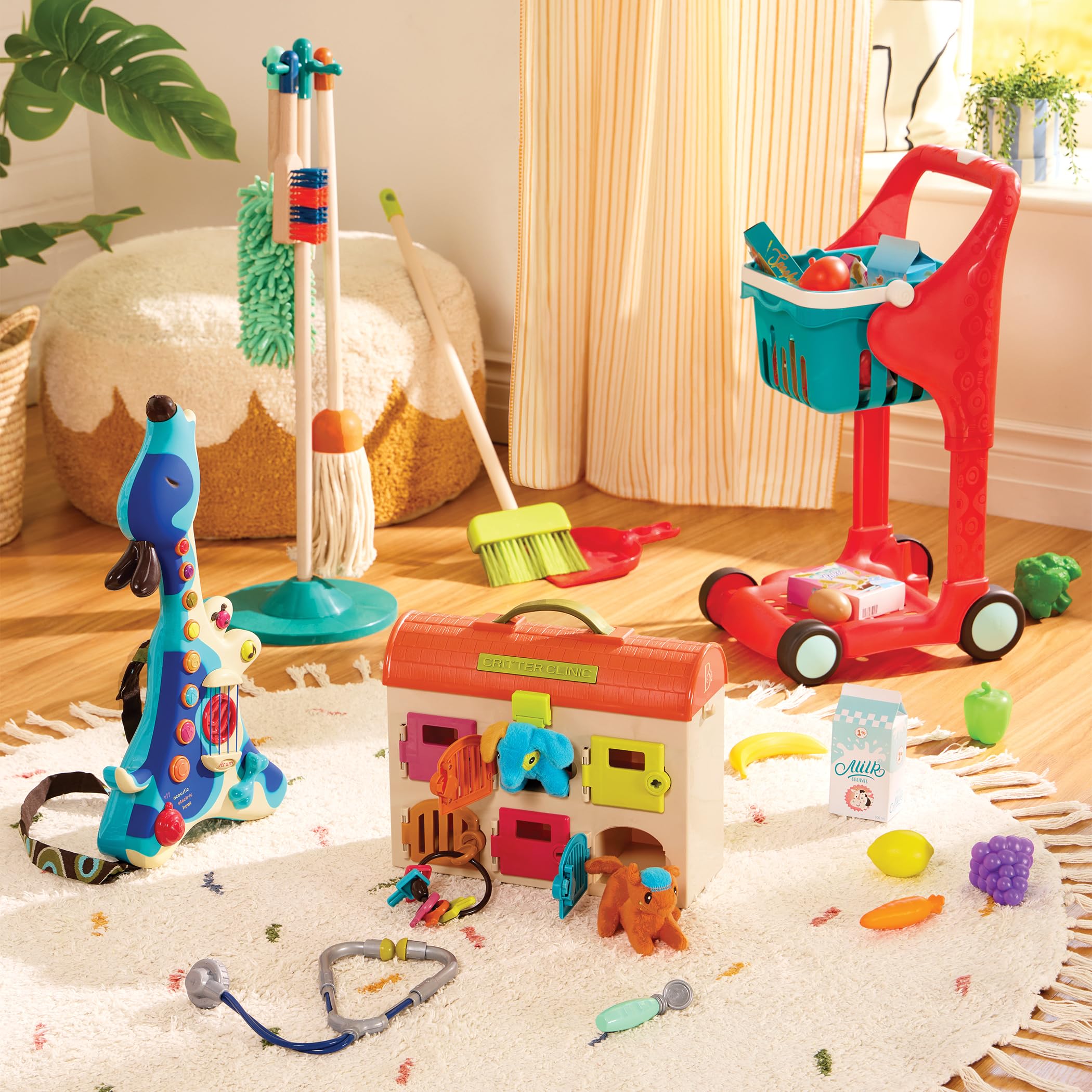 B. toys Critter Clinic Vet Set - 9 Pieces | Toy Veterinarian Playset | Ages 2+ 7