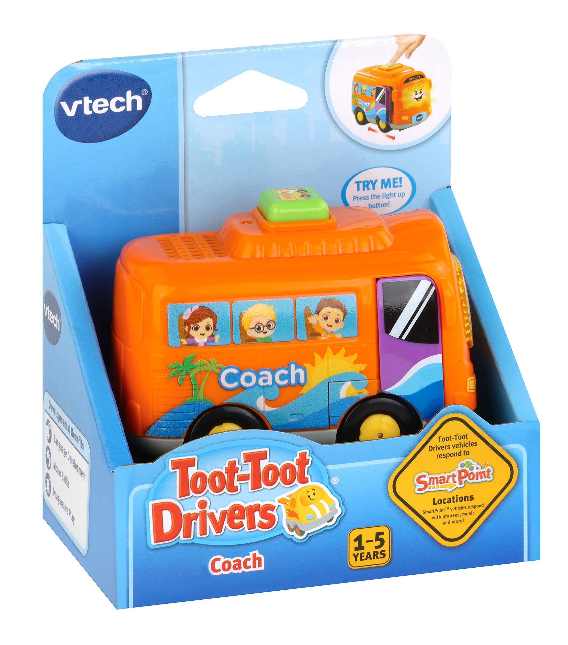 VTech Toot-Toot Drivers Coach - Interactive Sound Toy for Ages 1-5 Years | Music & Lights 3