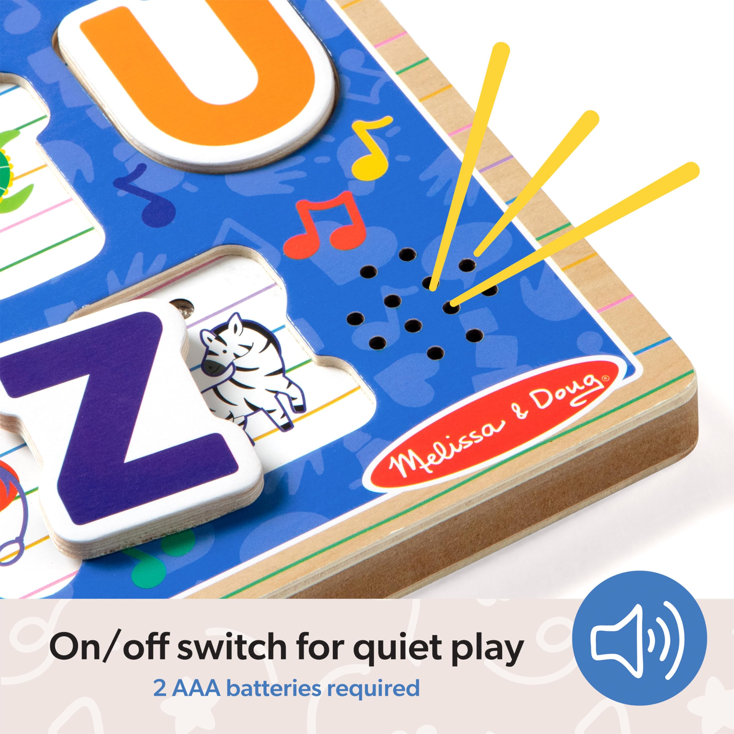 Melissa & Doug Ms Rachel Wooden Phonics Alphabet Sound Puzzle - 26 Pieces, Ages 2+ 3