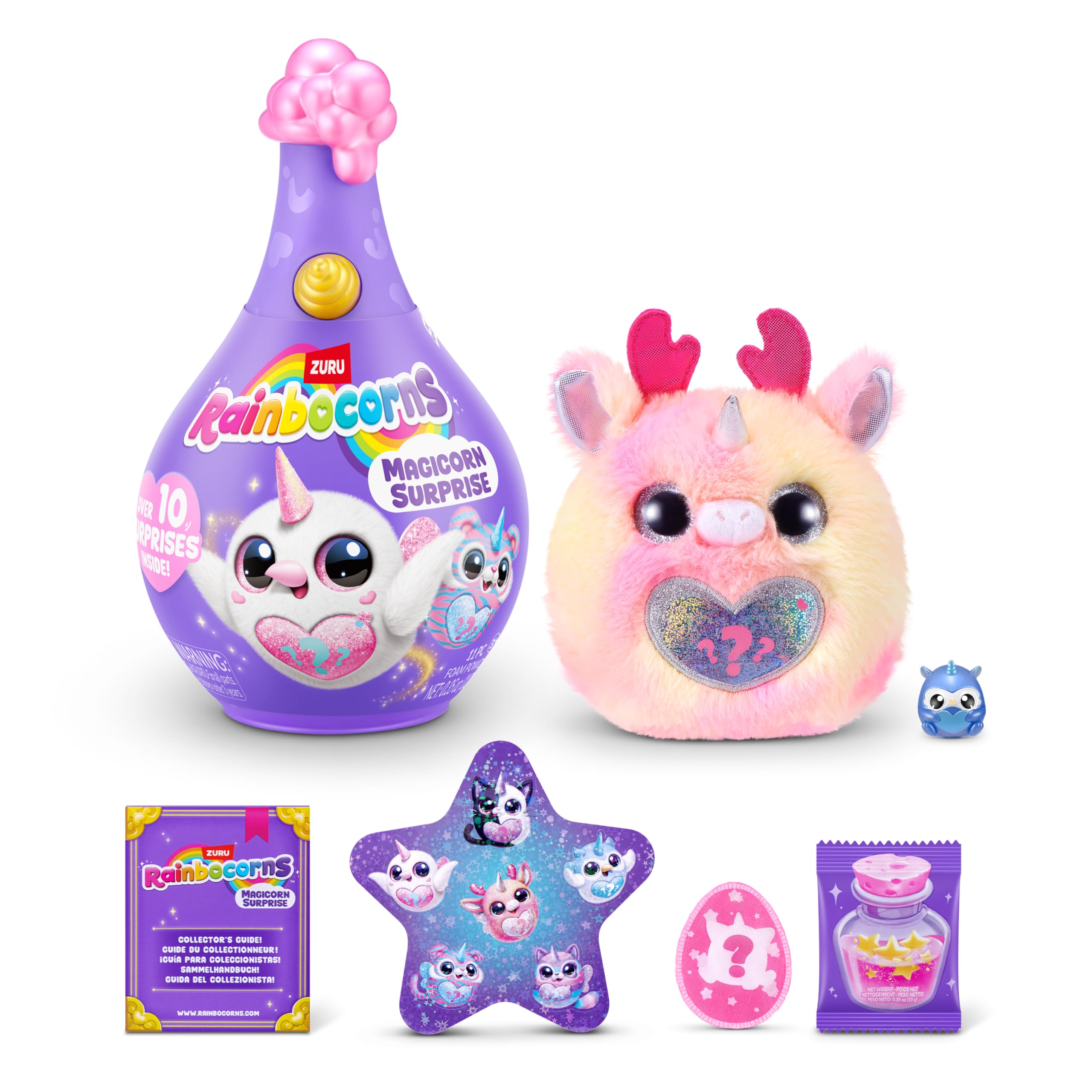 Rainbocorns Magicorn Series 1 Deer Plush Toy - Surprise Reveal | Polyester | Ages 3+ 1