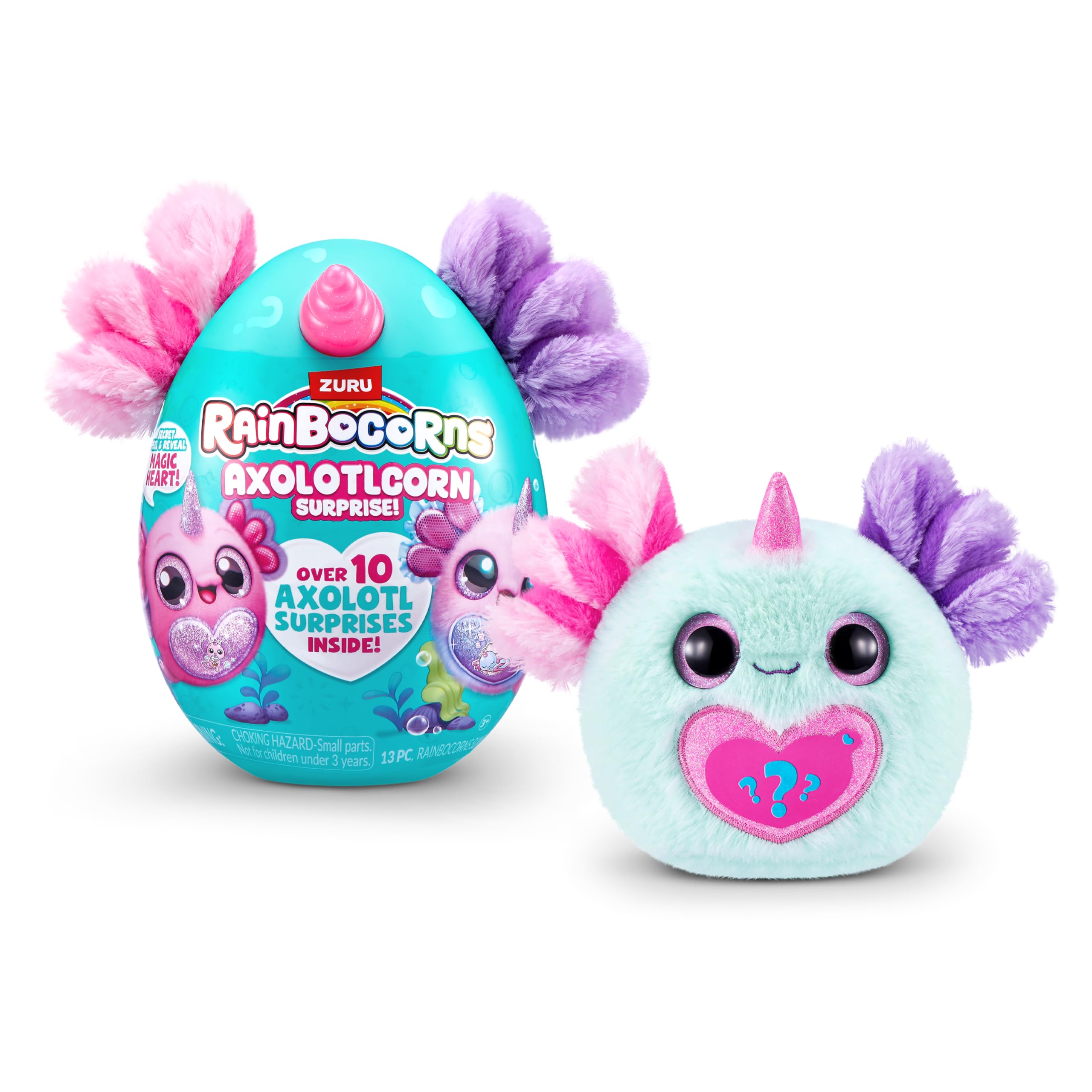 Rainbocorns Axolotlcorn Surprise by ZURU - Collectible Plush Toy for Girls 3+ 8